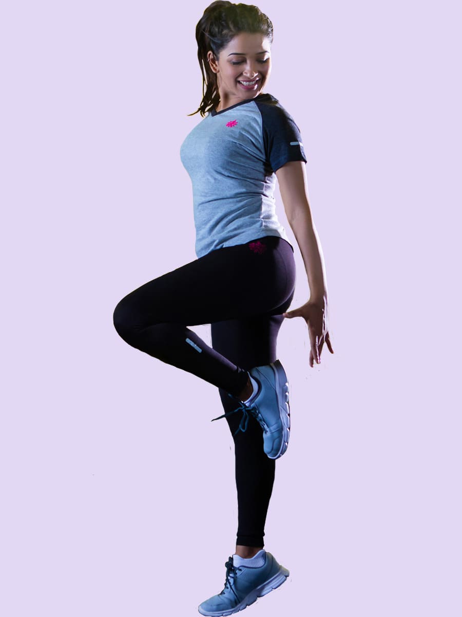 Women Vital Grey Snug Top