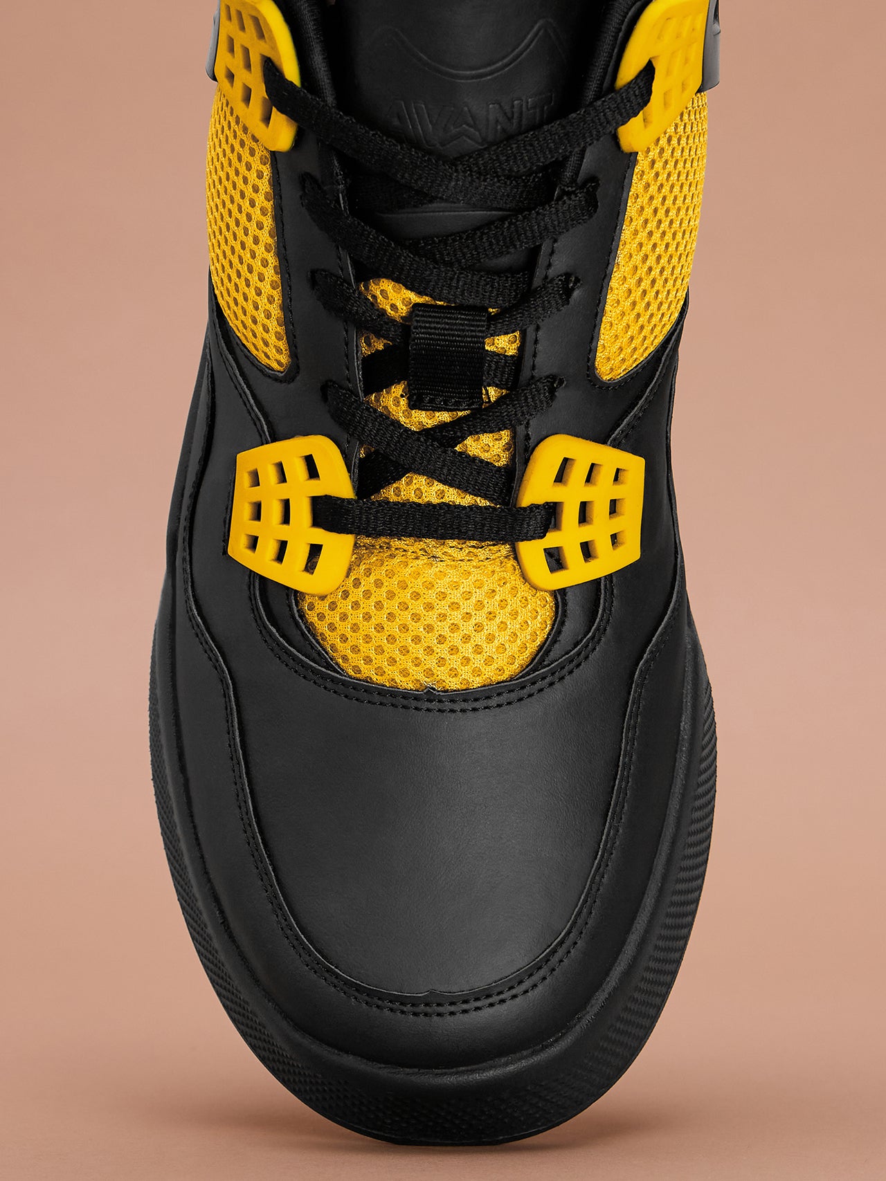 Avant Men's Felix Sneaker Shoes - Black / Yellow