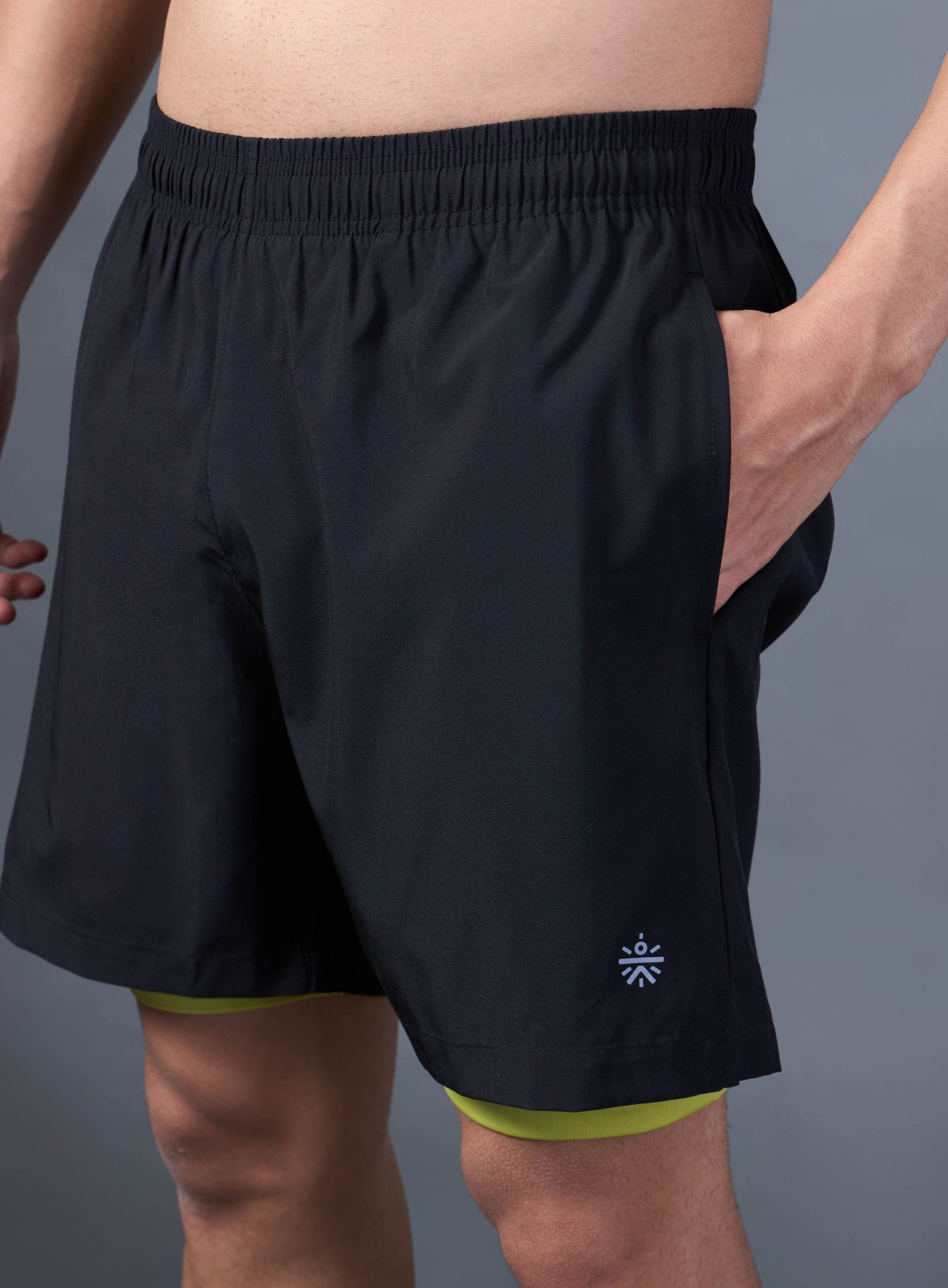 Men's Black Run Elevate Shorts