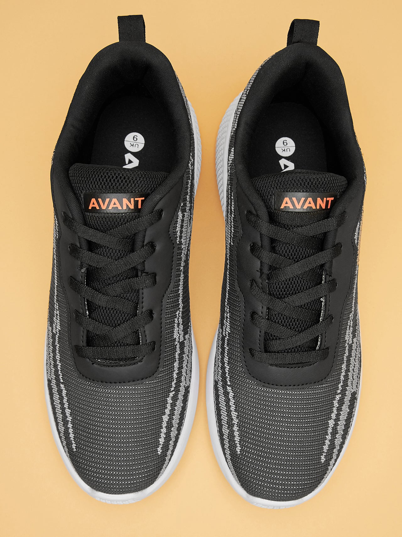 Avant Men's Dual Tone Knitted Walking Shoes-Grey