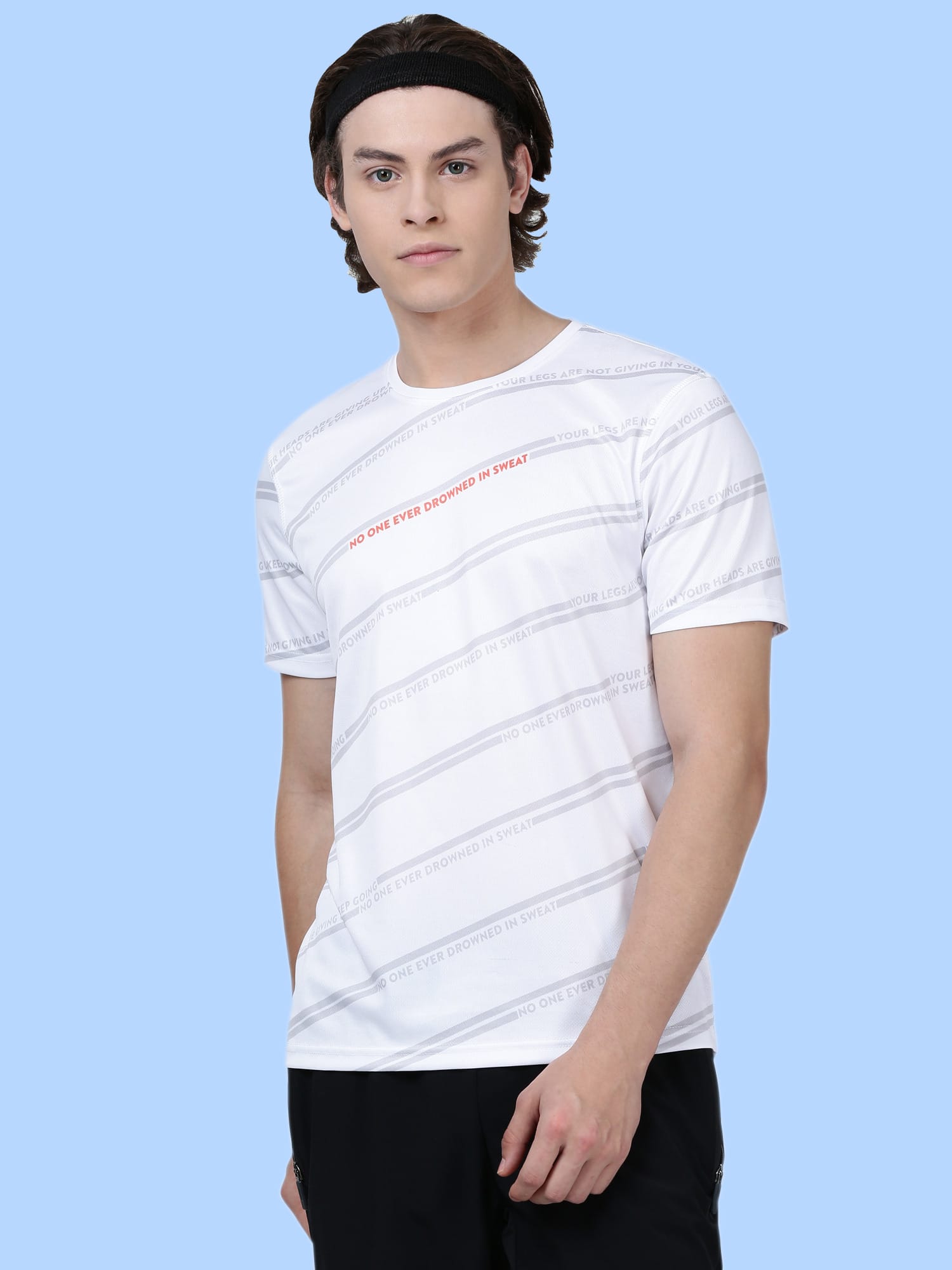 Code Talk White Gym Tee