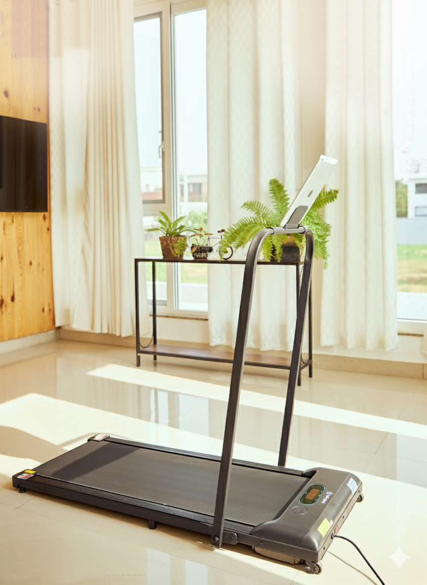 Smartrun Baytown 2HP Peak Walking pad | Max Speed-8kmph | Max Weight-110kg | Walking Pad for Home Use (with 6 months extended warranty)