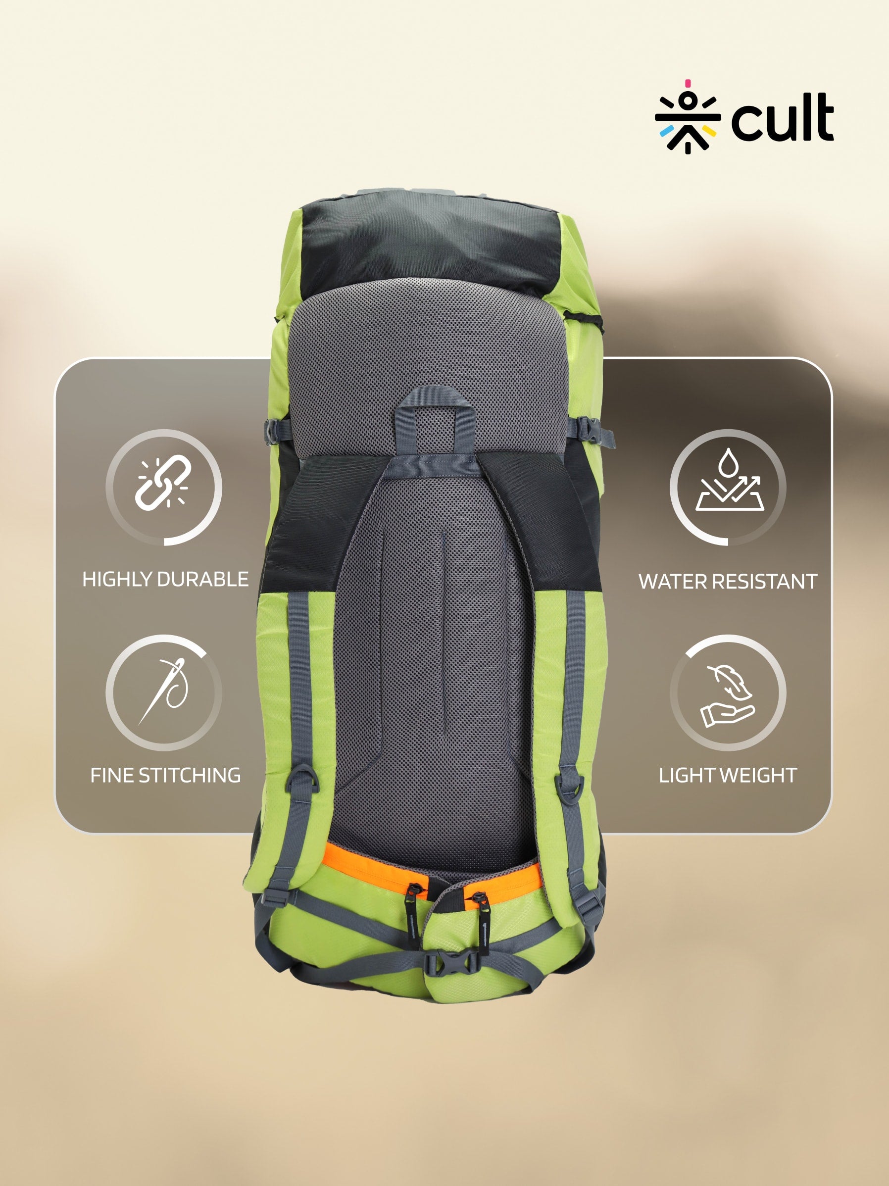 Travel Rucksack 75 L Green