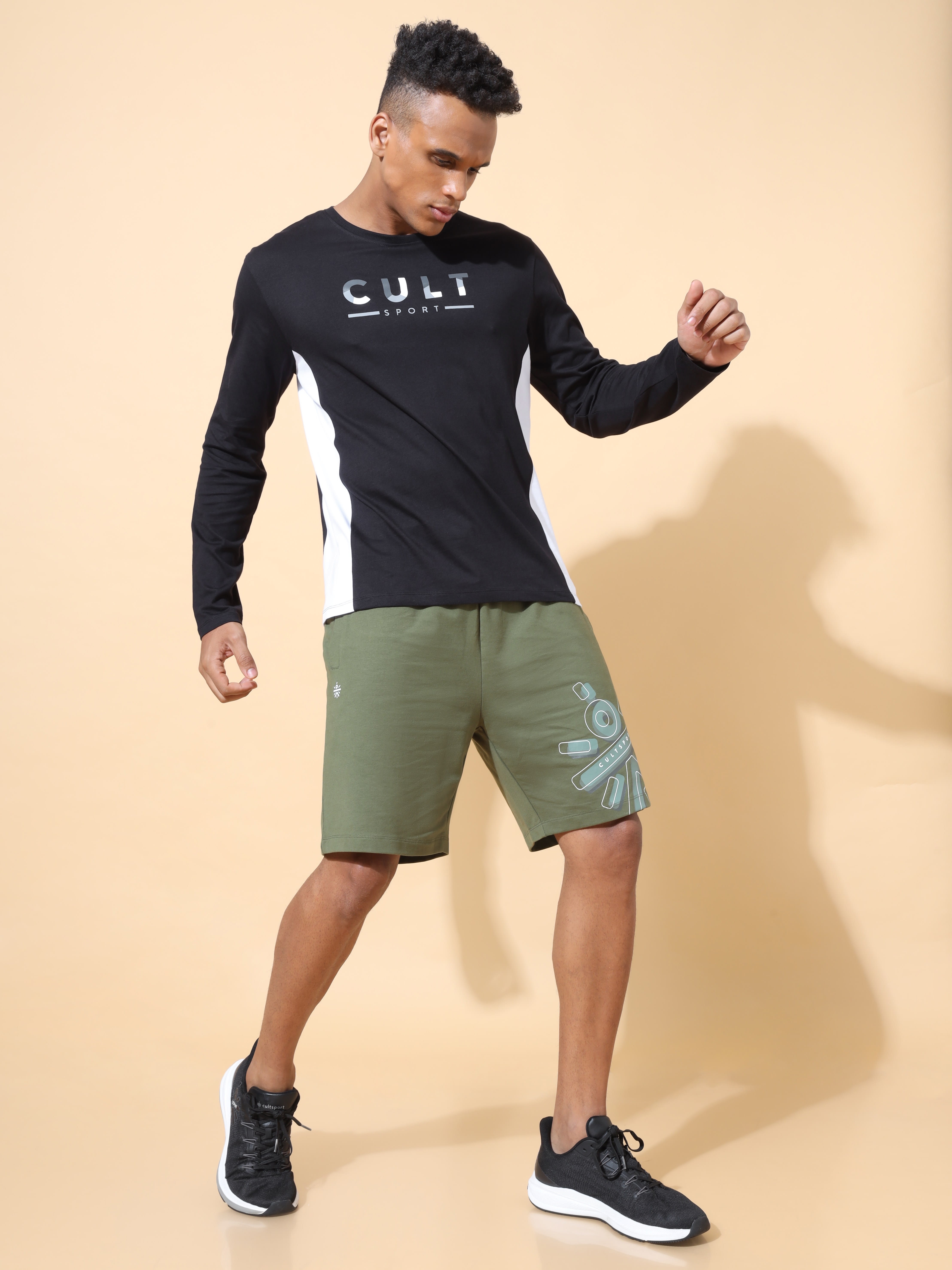 Panelled Performance T-shirt with Graphic