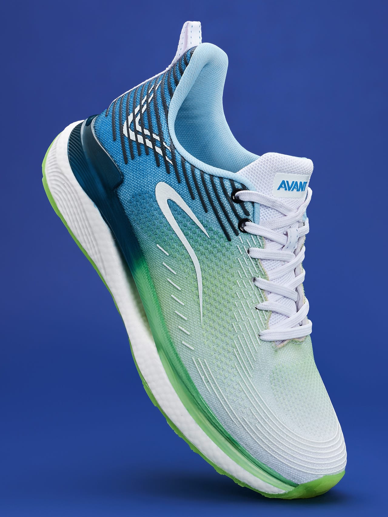 Avant Men's BounceMax Walking shoes-White/Blue/Green