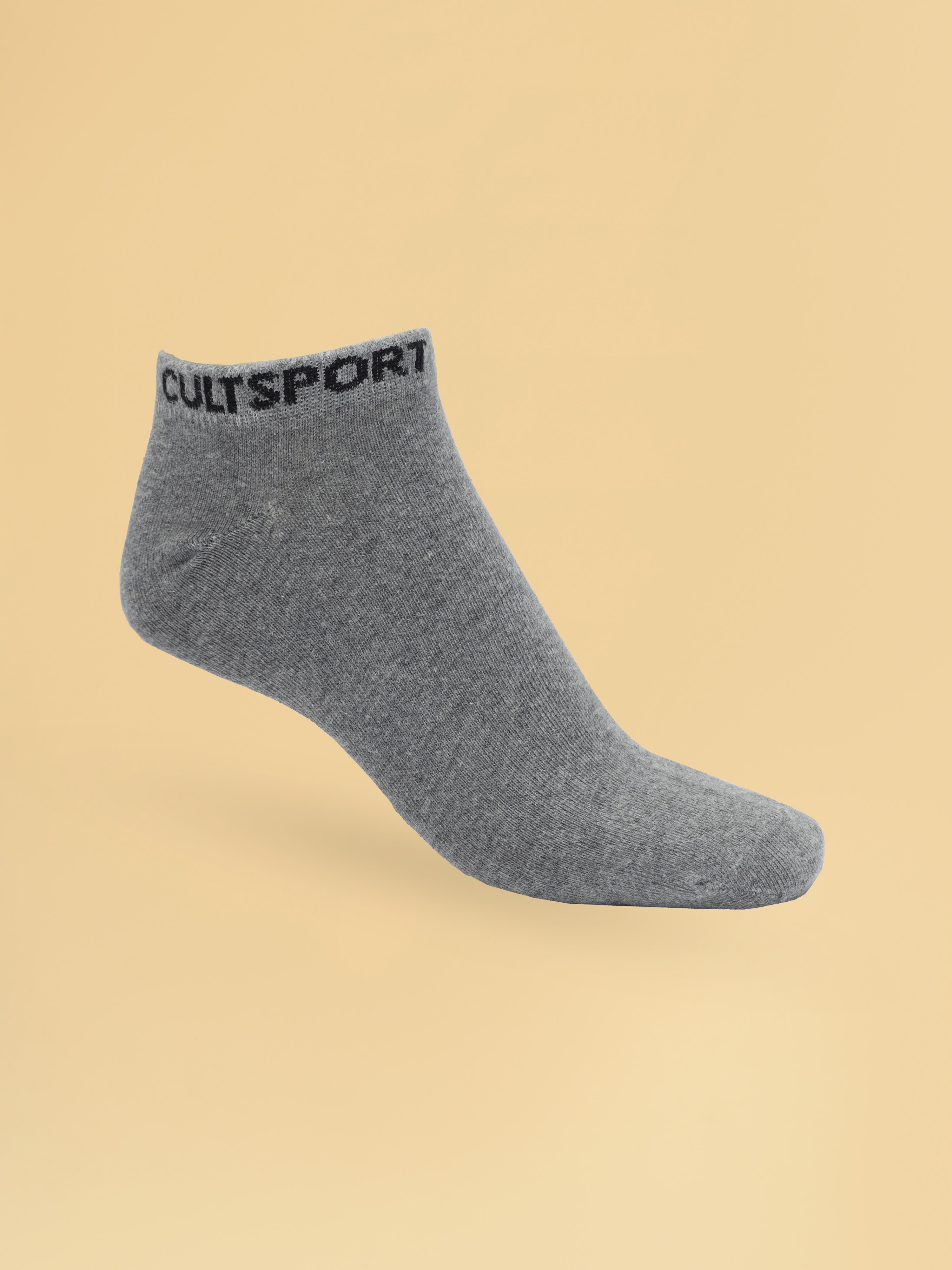 Sports Low Ankle Length Pack of 3 Black,Grey & Navy Men's Socks