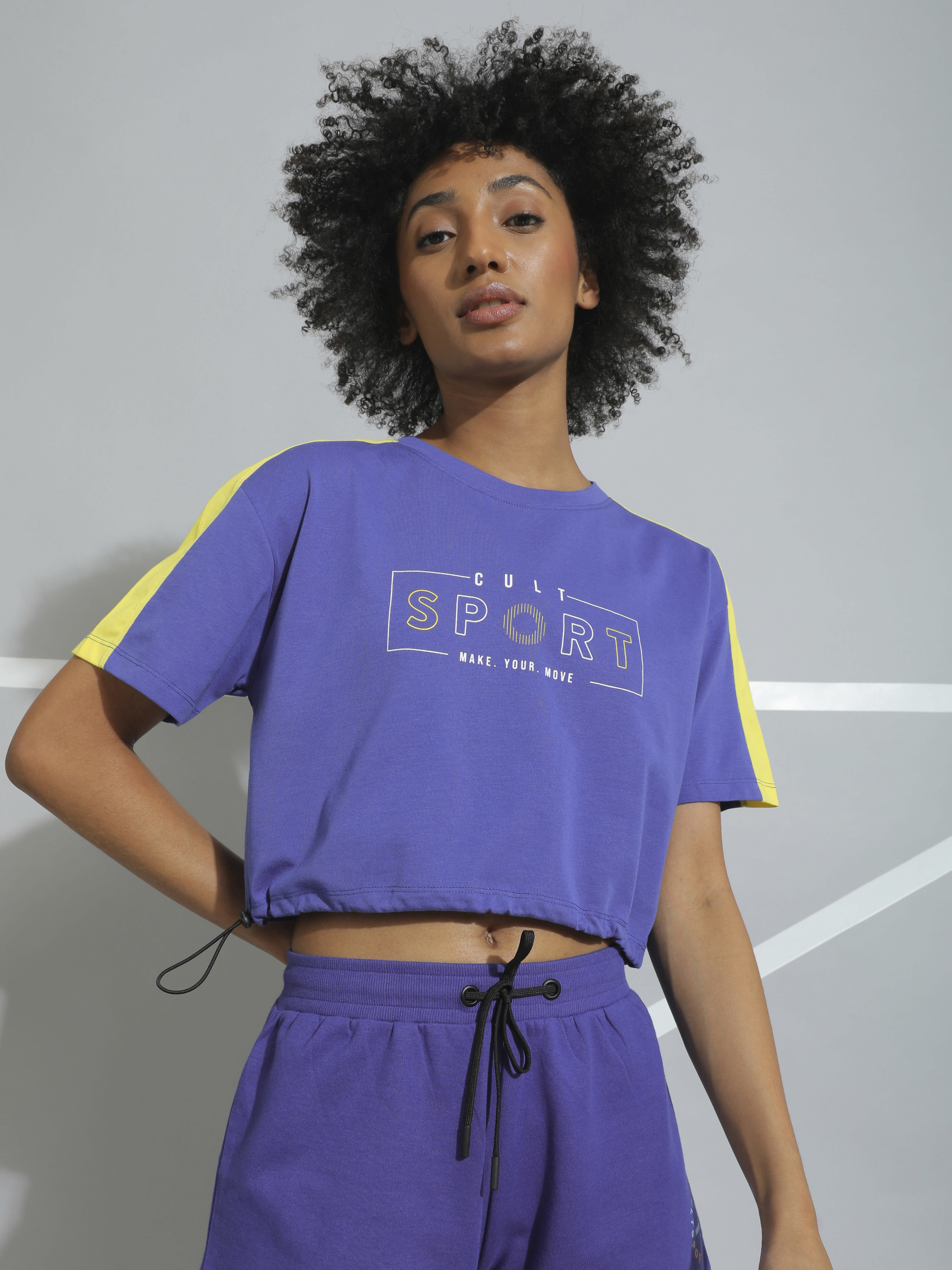 Colourblock Active Crop Top