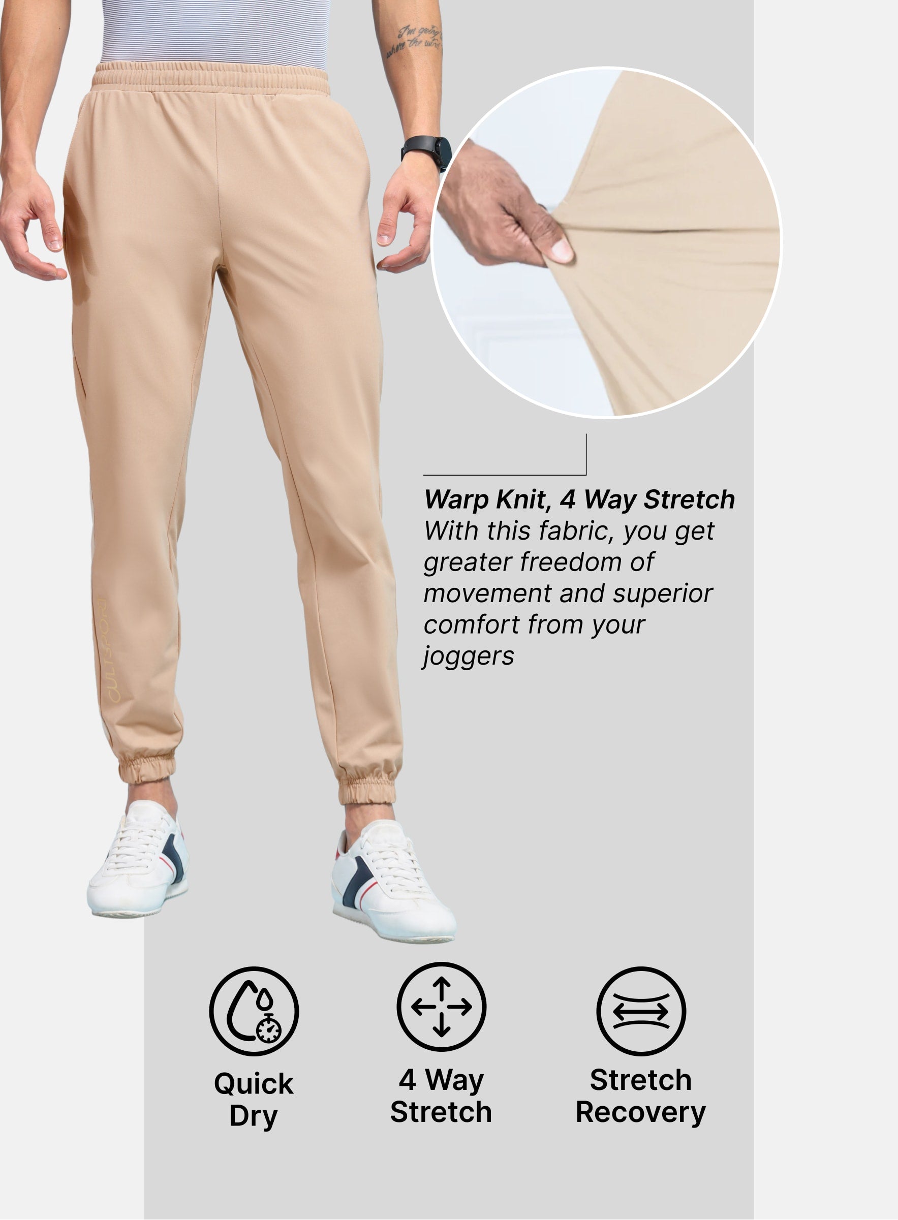 Work to Play Solid Comfort Joggers