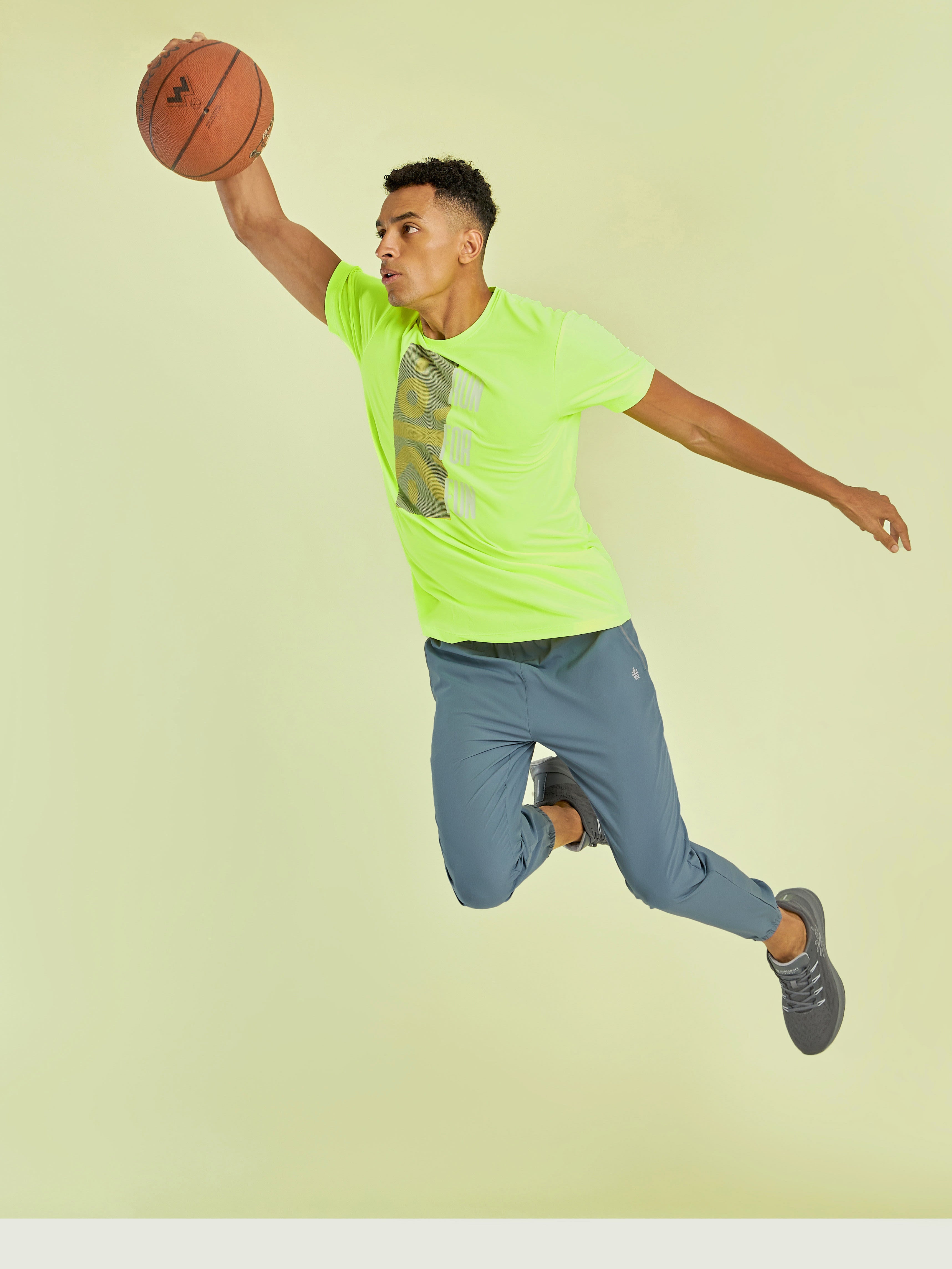 Running Joggers with Contrast Back Panel