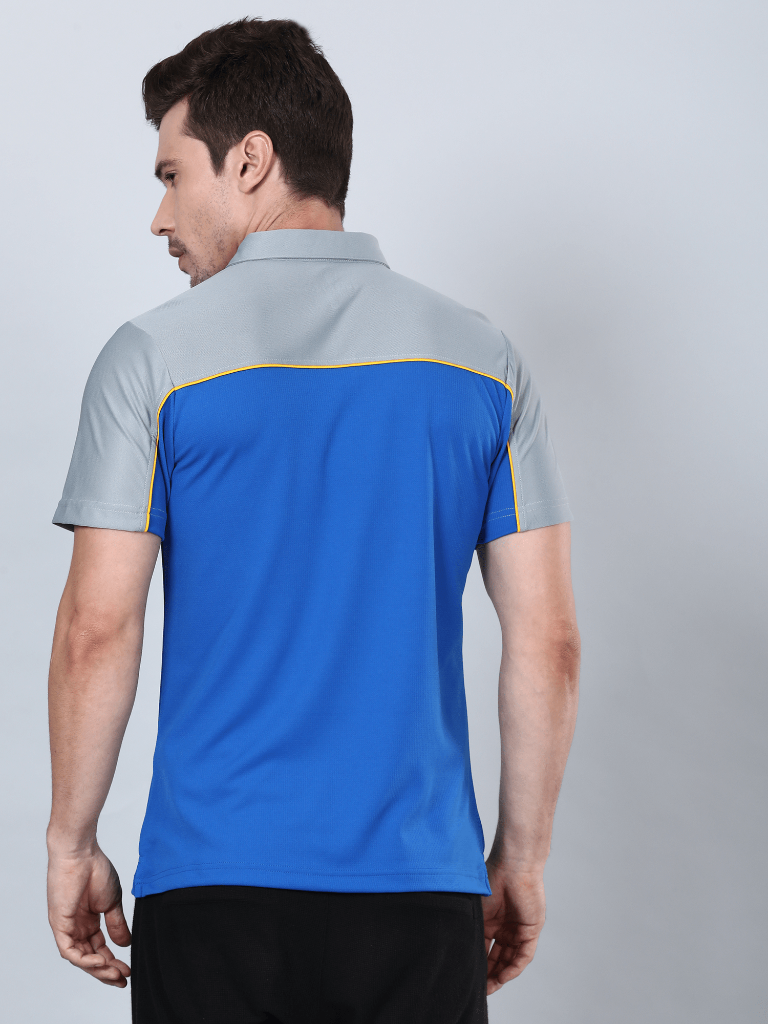 Signature Bi-tone Blue Gym Polo