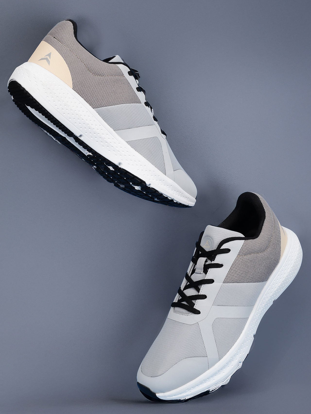 Avant Men's StrideX Sneaker Shoes - Lt Grey/Peach