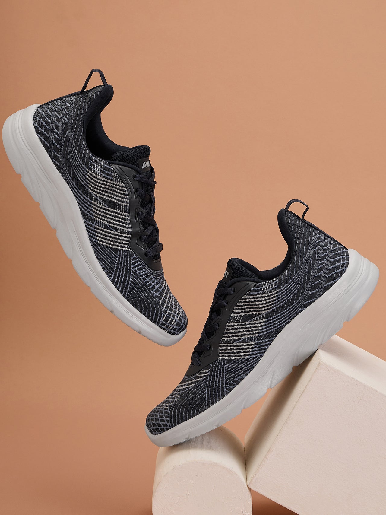 Avant Men's WalkRite Walking Shoes - Navy Blue