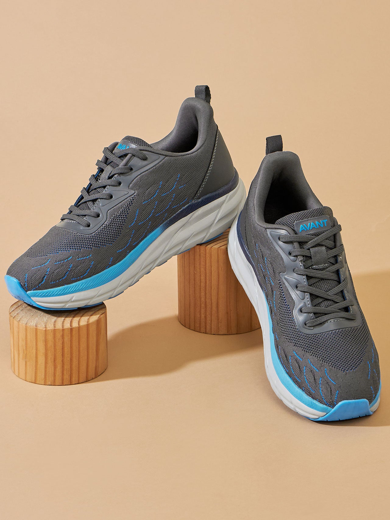 Avant Men's Cruiser Running Shoes - Grey/Blue