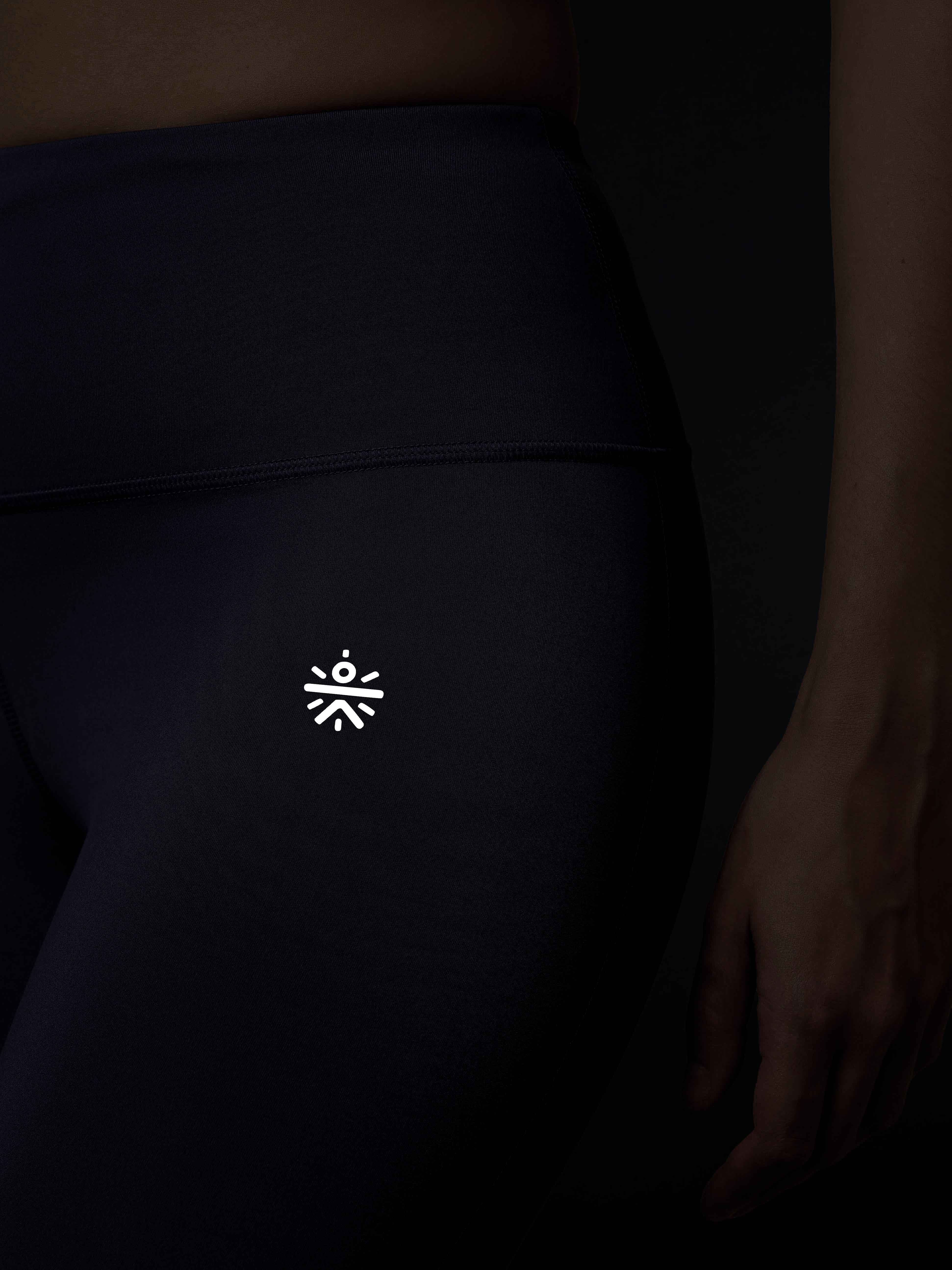 Women's Purple Everyday Run Cropped Length Tights