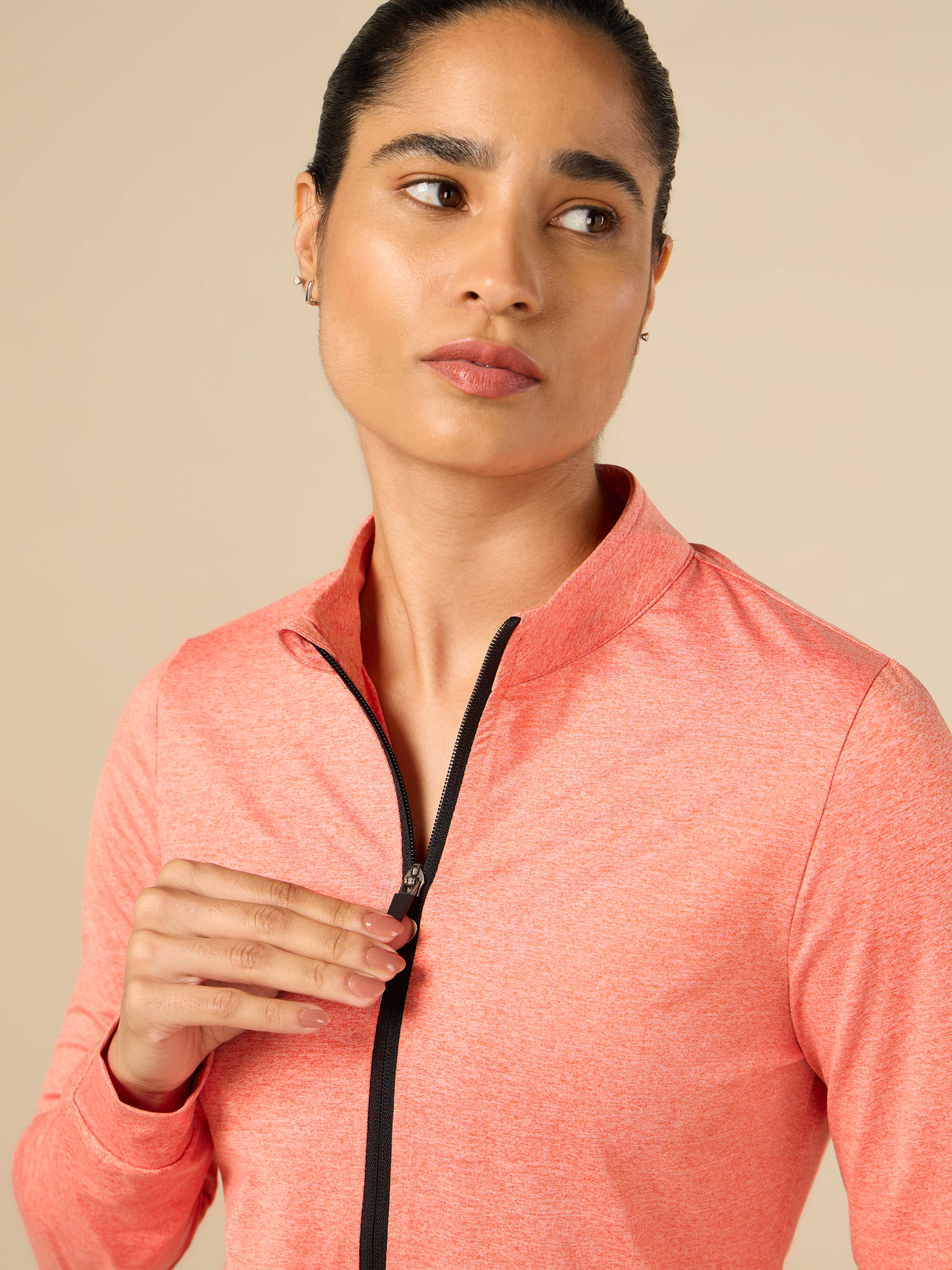 Women's Coral Melange Training Essential Jacket