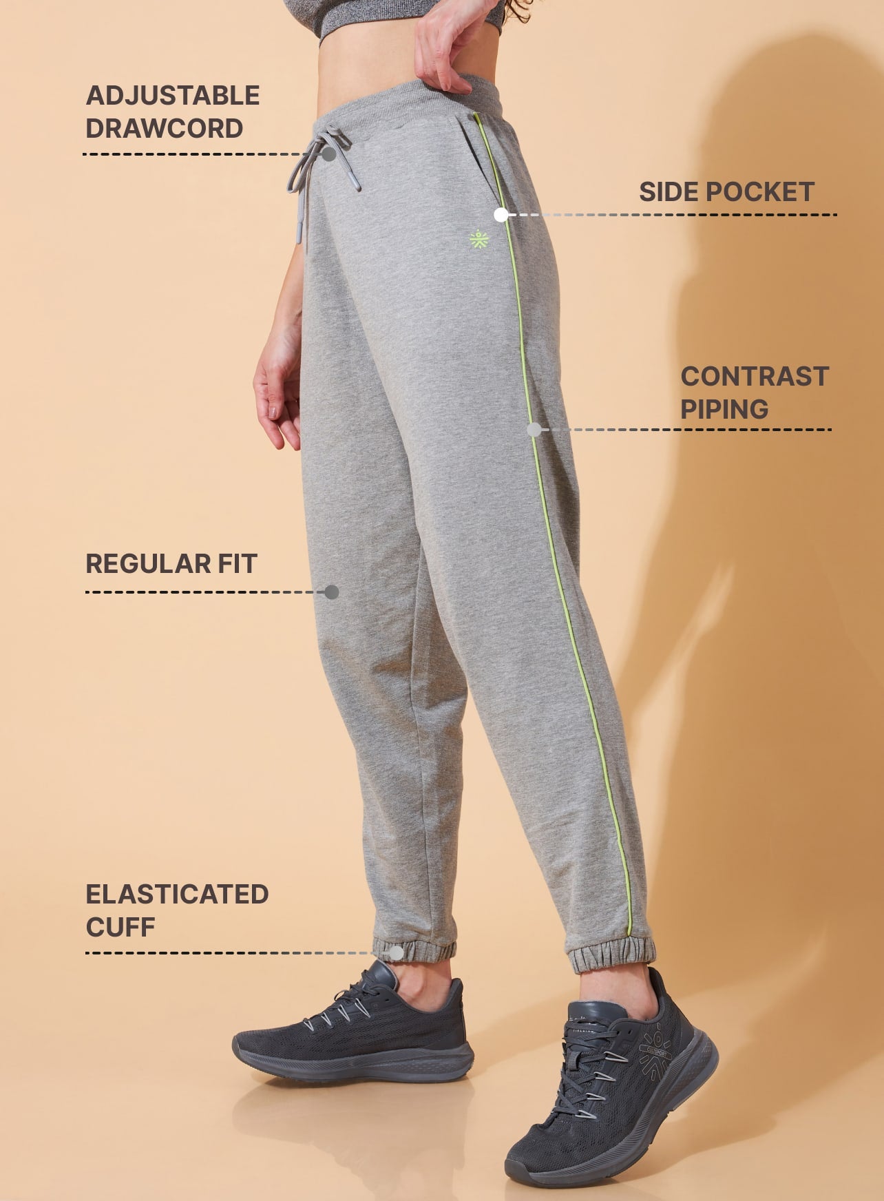 Women Grey Anyday Anywhere Joggers