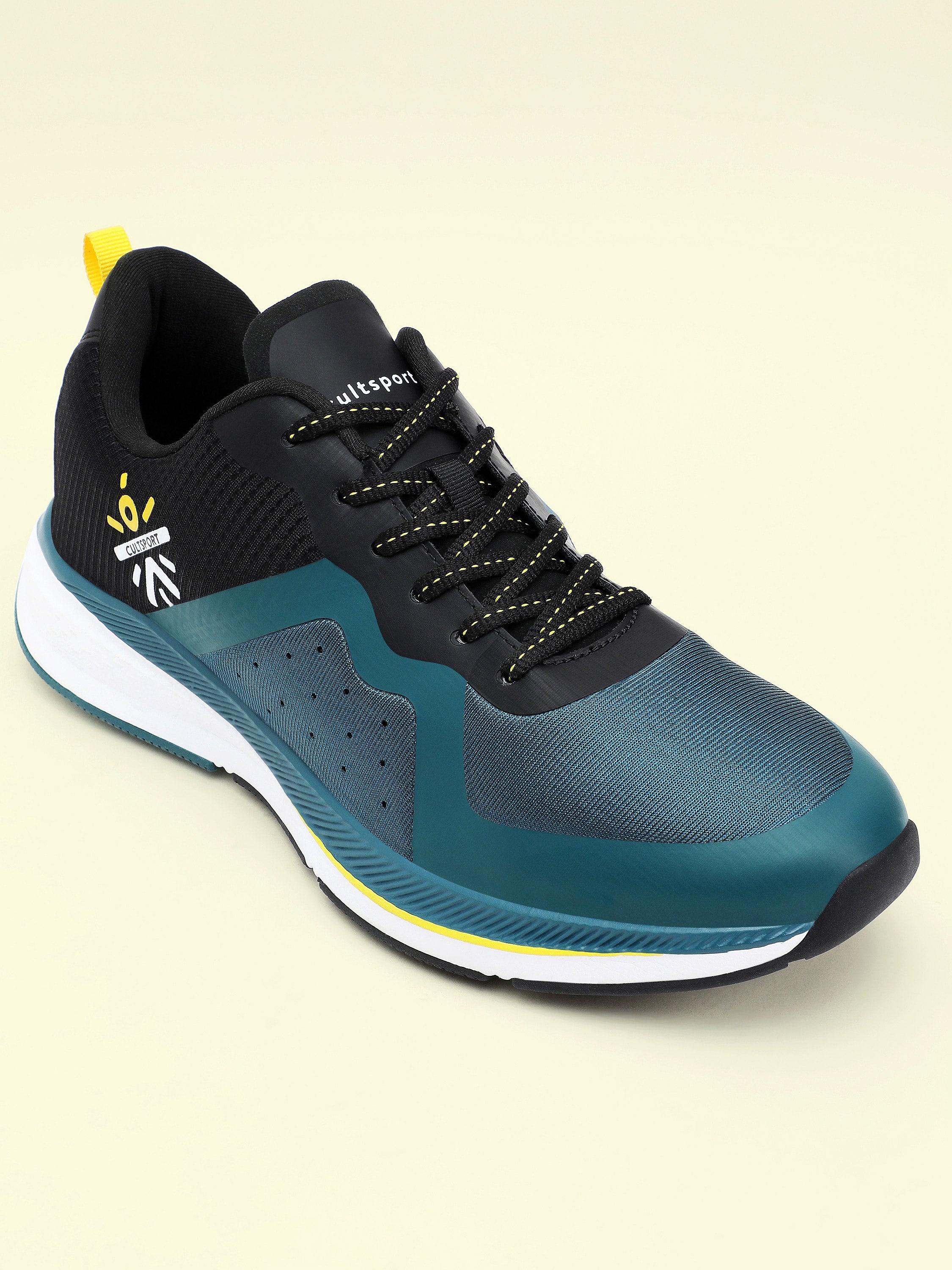 cult Speedster Men Running Shoes - Black/ Dark Teal