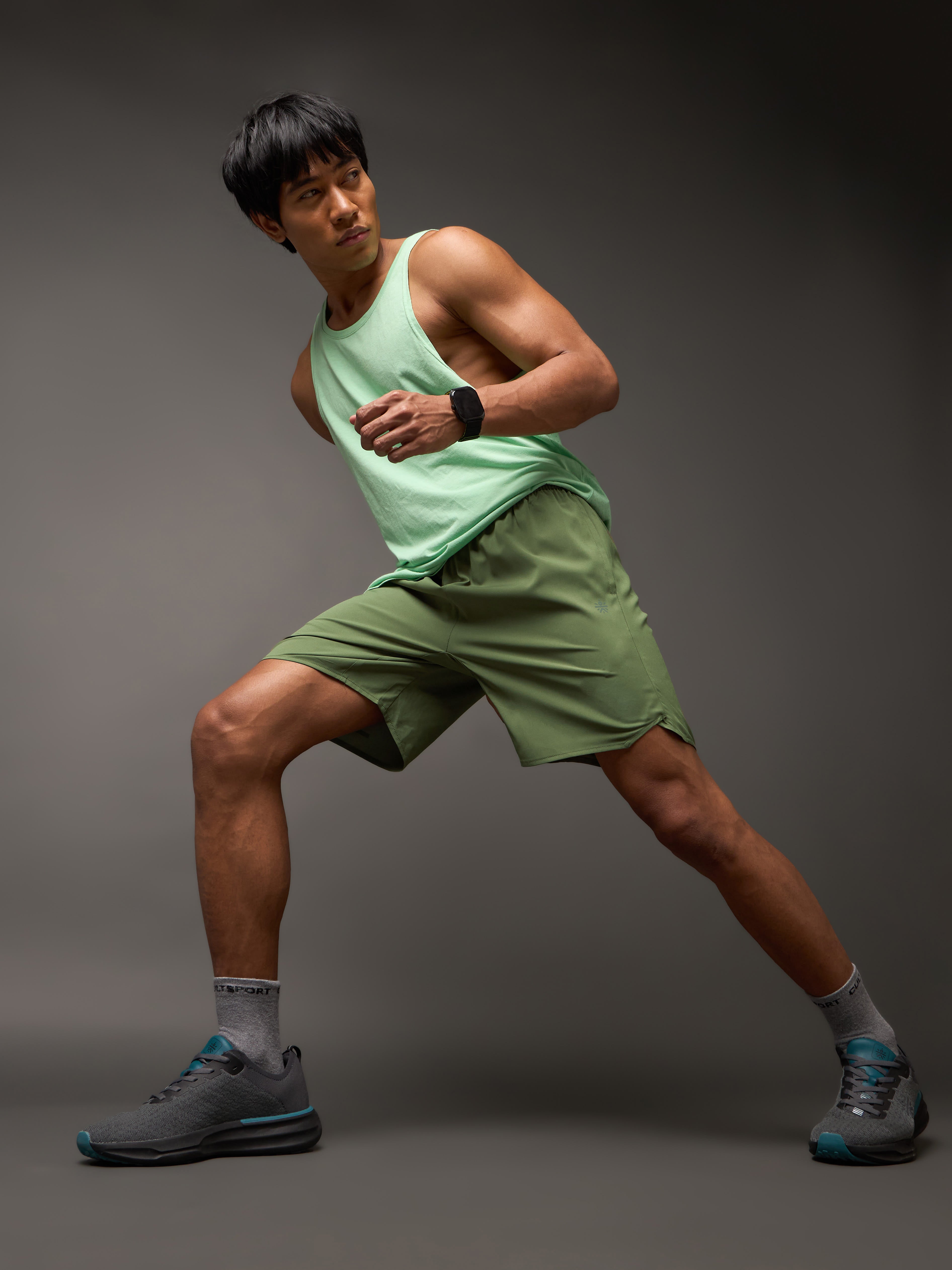 Iconic Olive Running Shorts