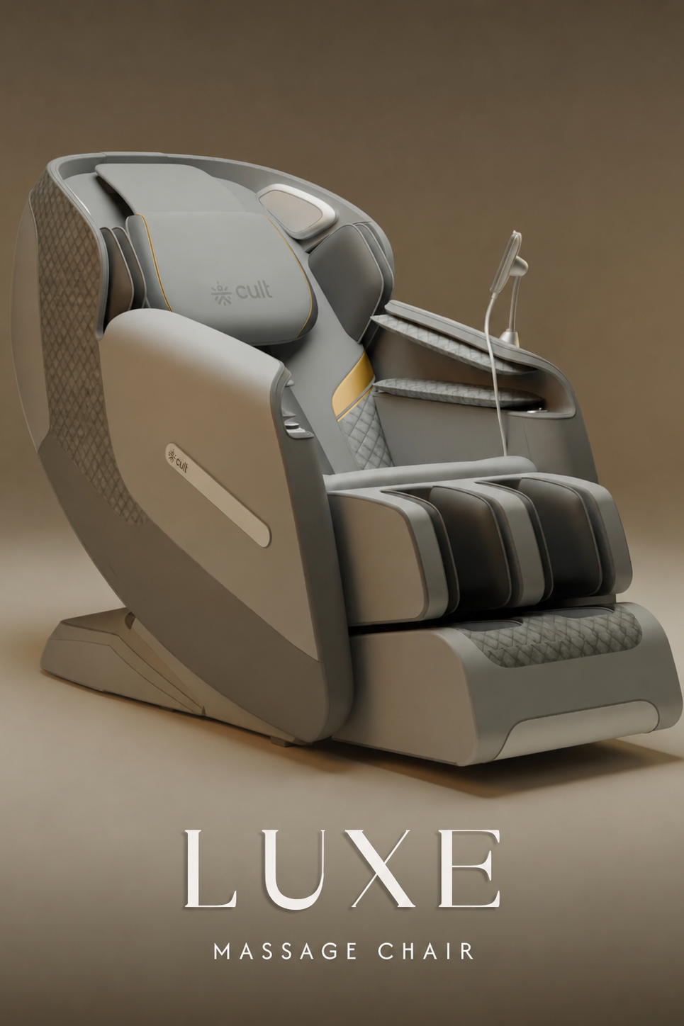 Cult LUXE Massage Chair | Zero Gravity with AI Voice & Bluetooth | 3D Experience | Smart Dial & 18 Preset Programs | Smart Touch Screen