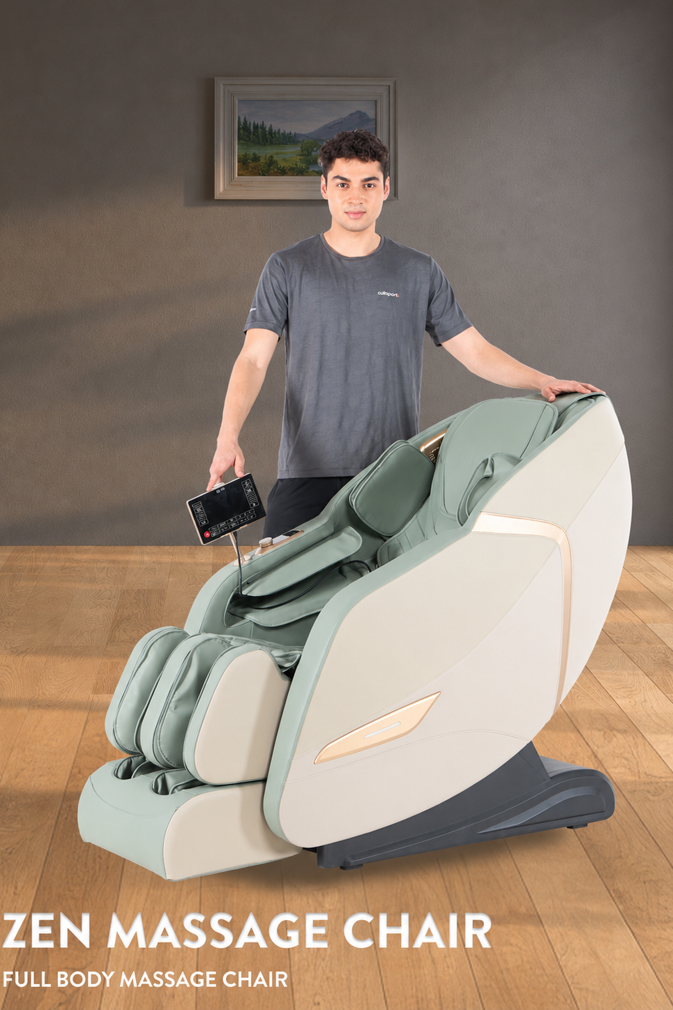 Cult Zen Massage Chair with Zero Gravity, SL Track 2D Massage Technique and Bluetooth AI voice Function For Full Body Massage At Home