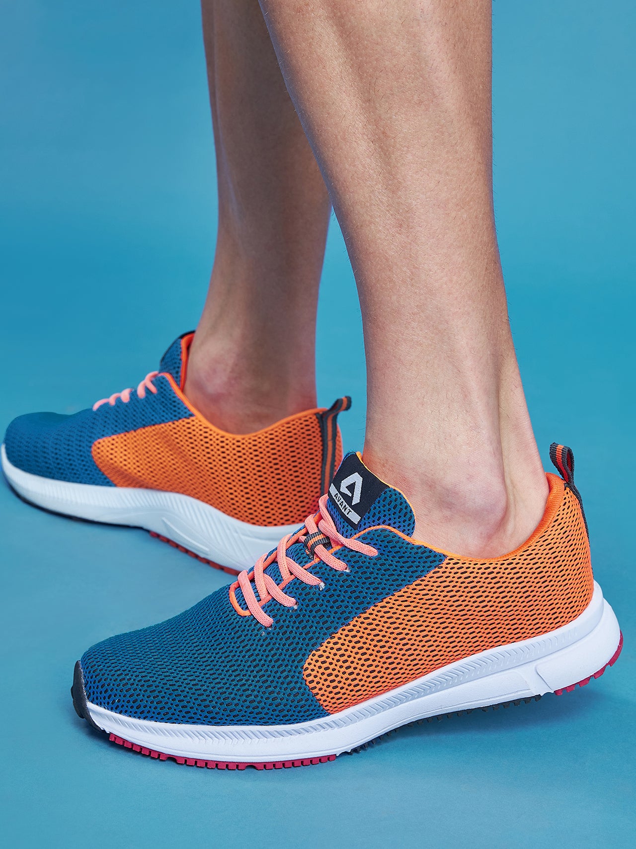 Avant Men's Lightweight Running & Walking Shoes - Navy/Orange