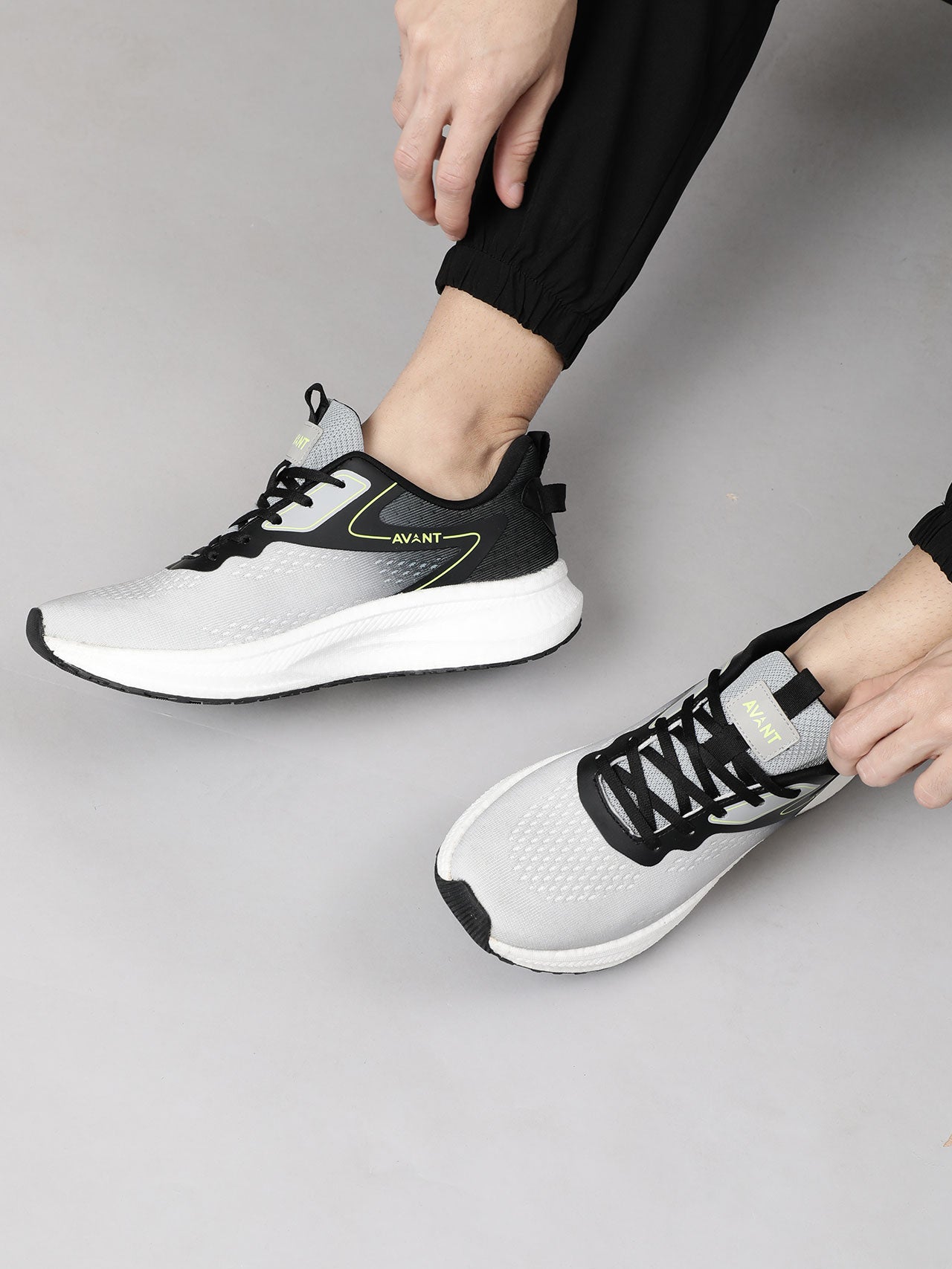 Avant Men's Punch Running Shoes - L.Grey/Black