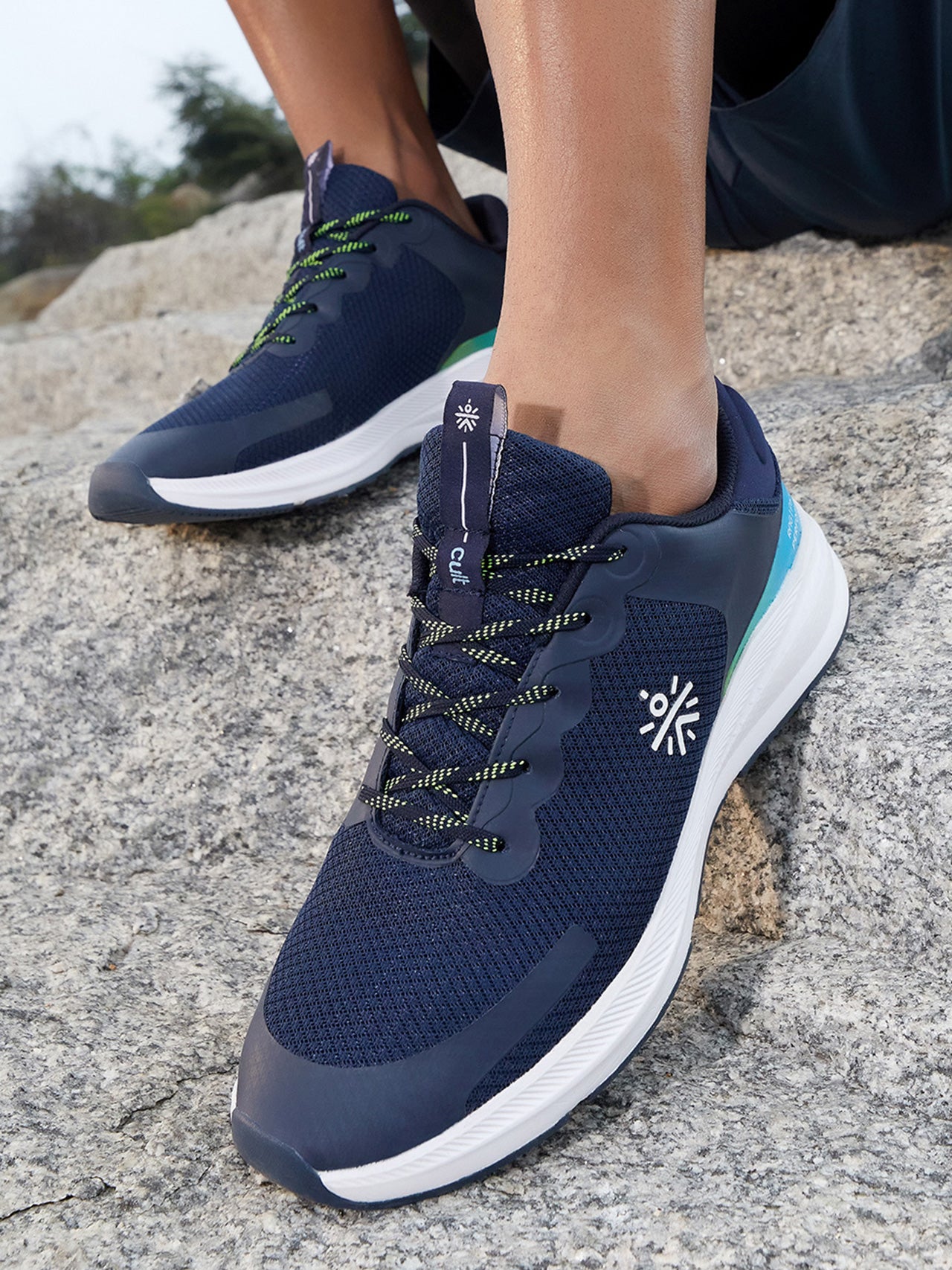 cult Men's SwiftStride Casual Shoes - Navy/Green
