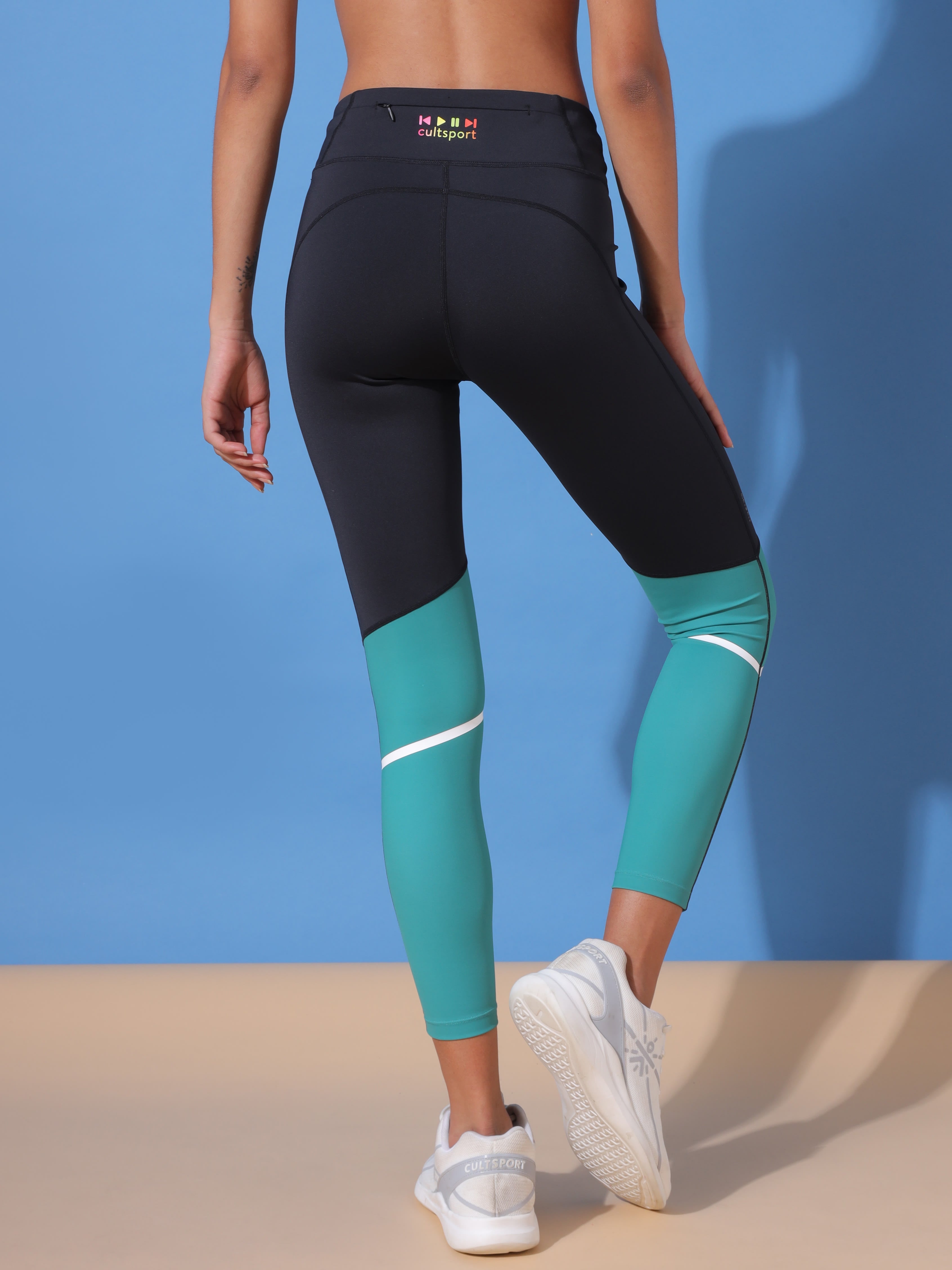 AbsoluteFit Colourblock High Waist Tights