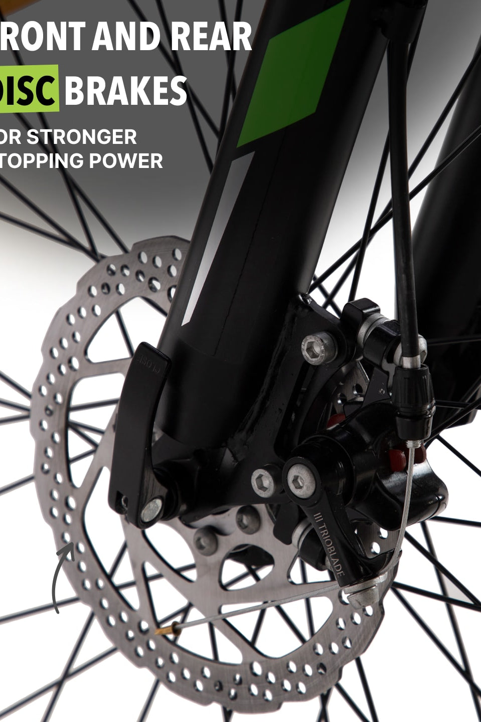 Dauntless24TGreen Steel Single Speed 24 inch Mountain Cycle, Front Suspension, Double Wall Rim and Dual Disc Brake