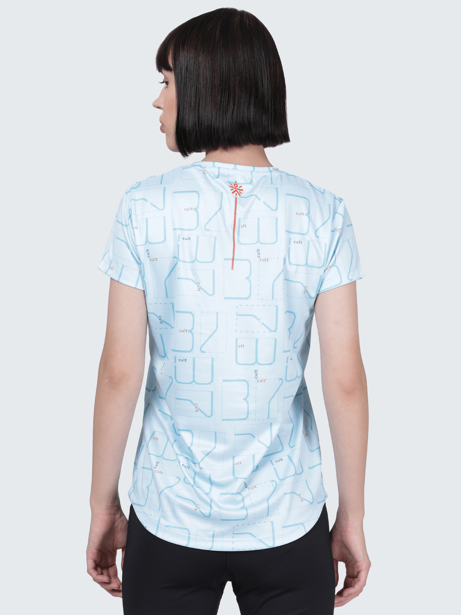 Code Matrix Blue Gym Tee