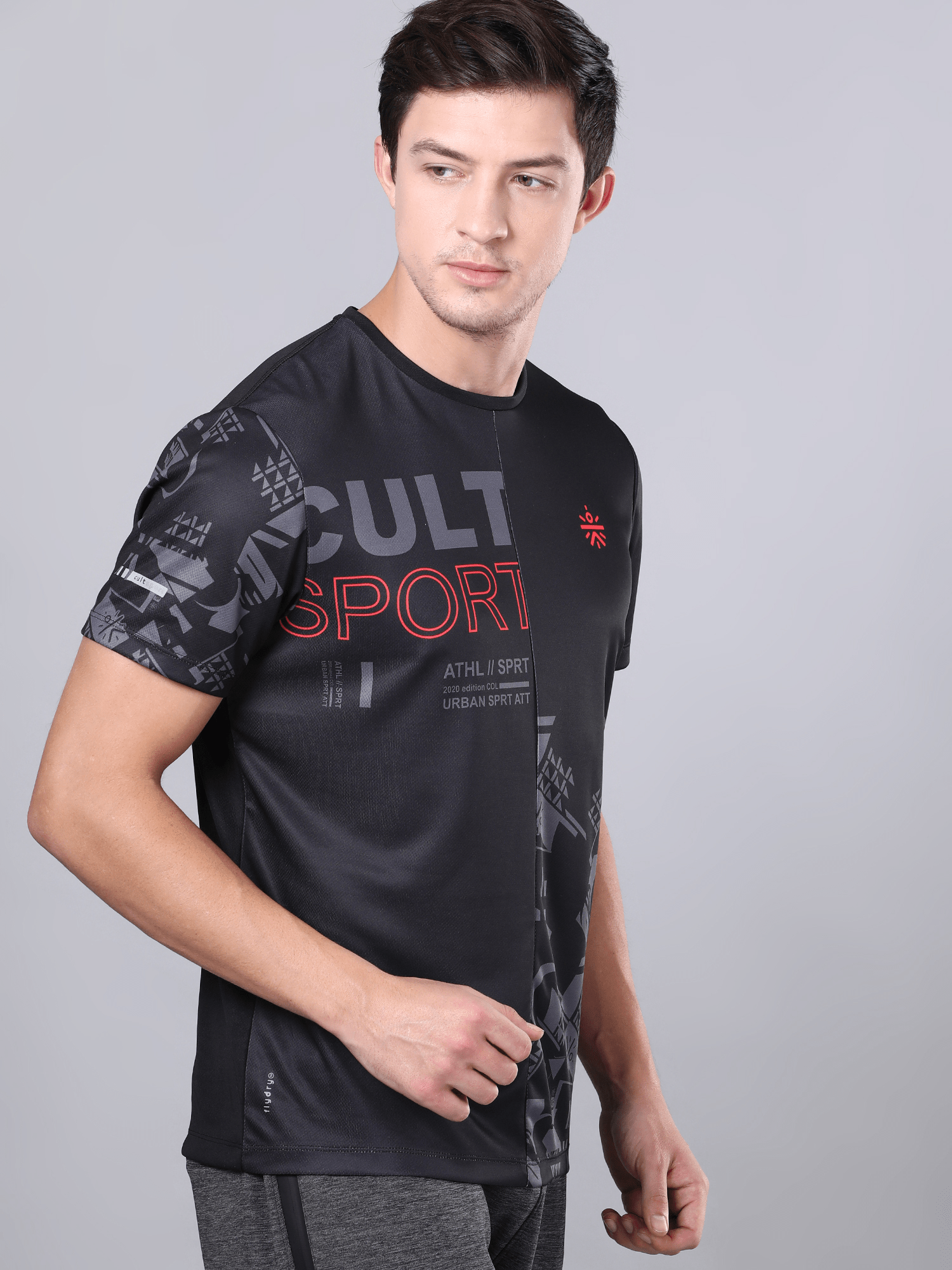 Dugout Houndstooth Black Workout Tee