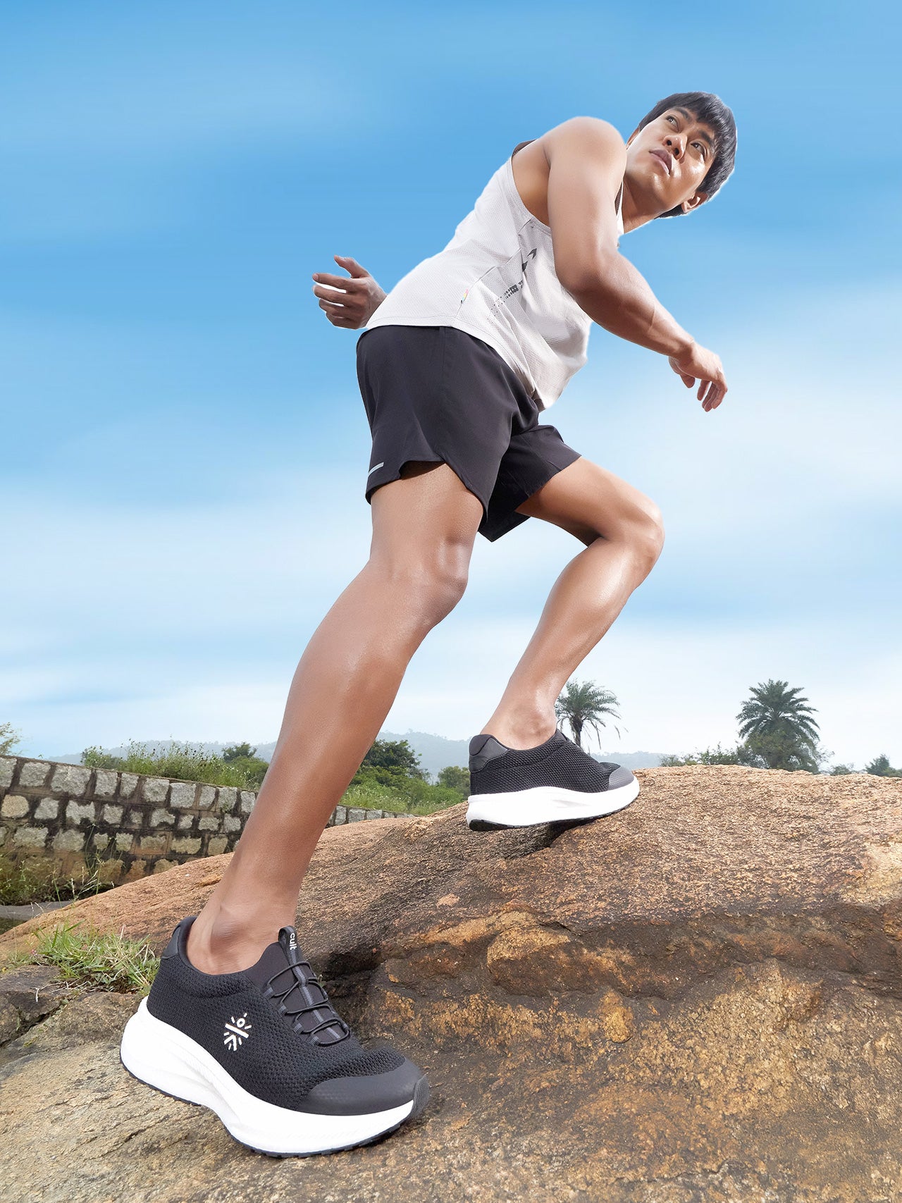 cult Men's Glide Walk Slip-On Walking Shoes - Black