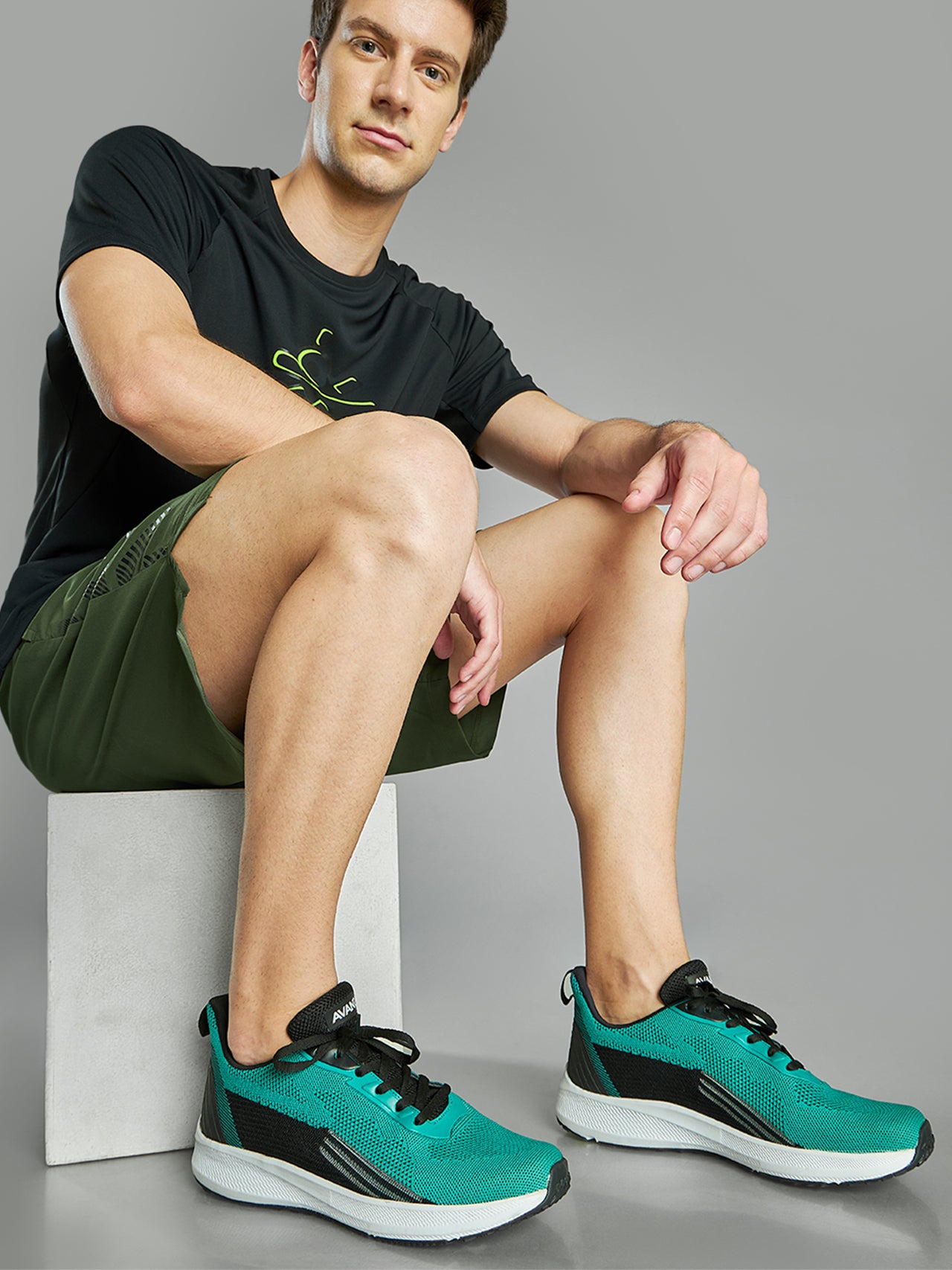 Avant Men's UltraBoom Running and Training shoes-F.Green