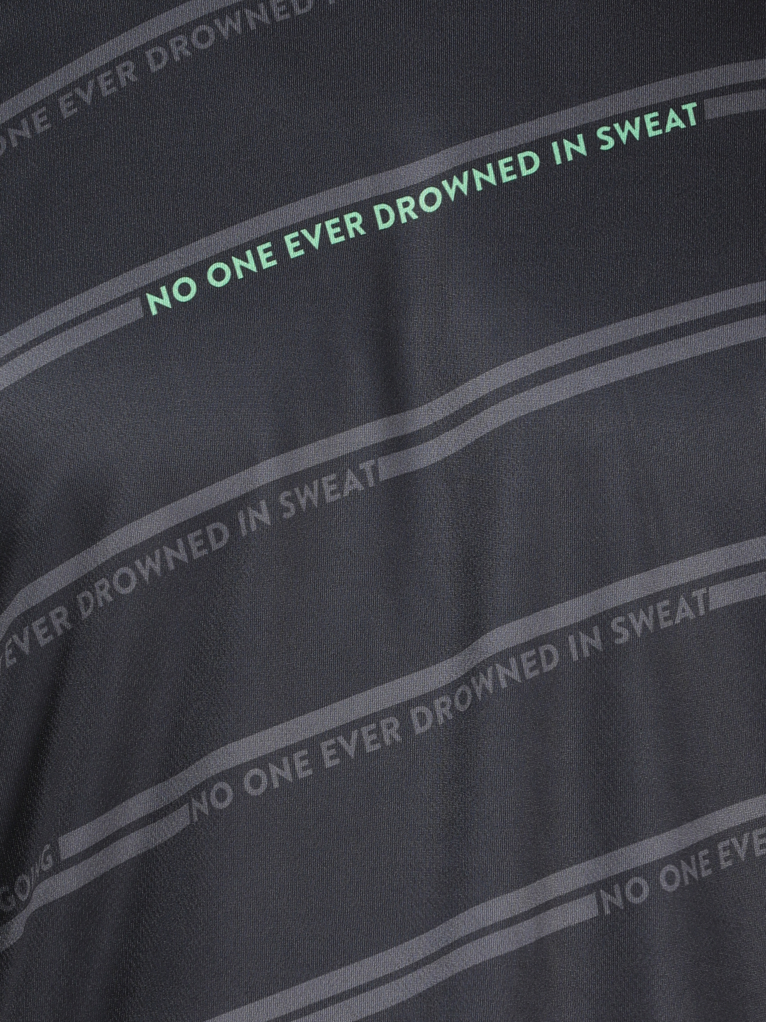 Dugout Stripe Black Workout Tee