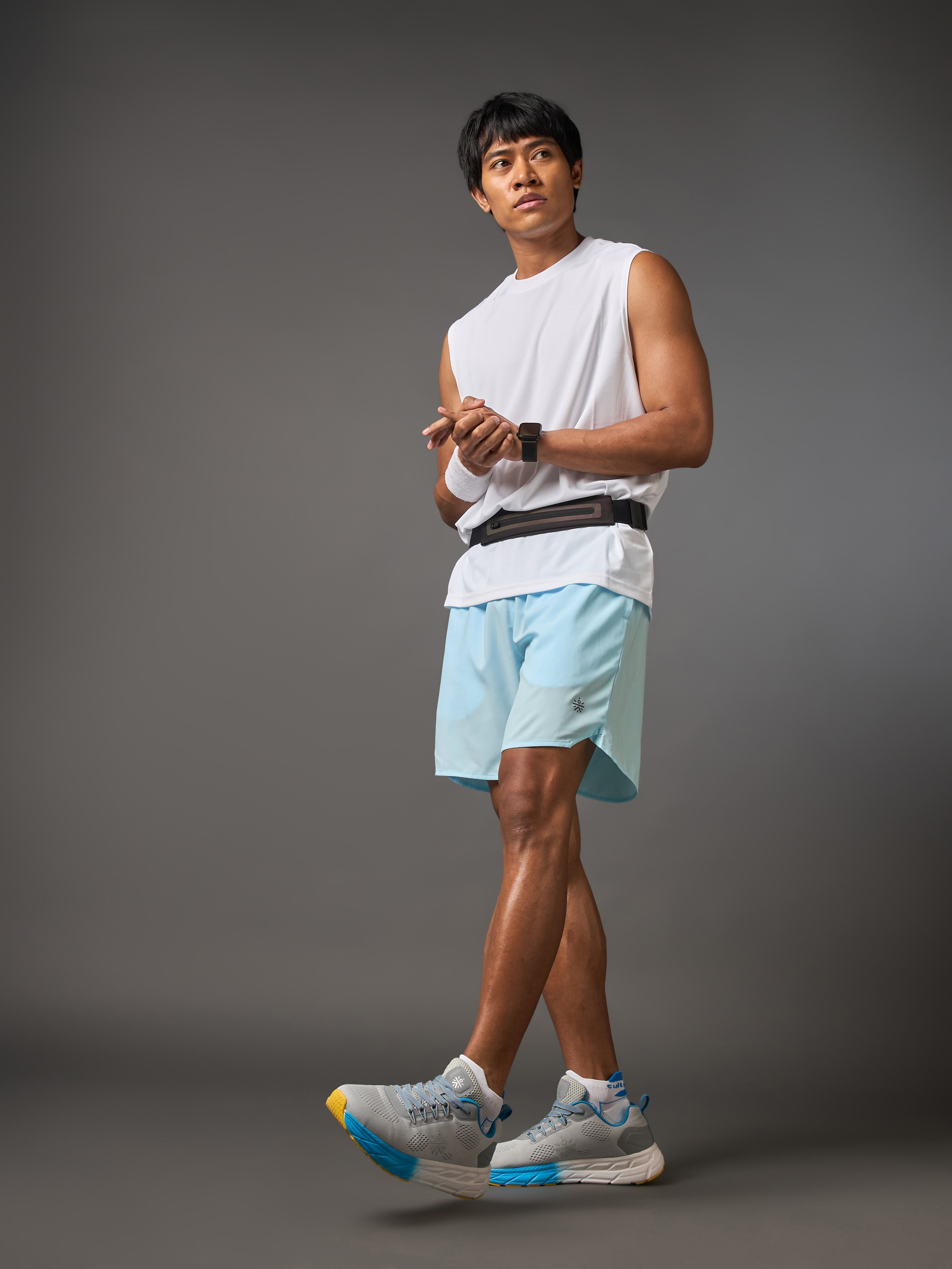 Iconic Blue Running Shorts