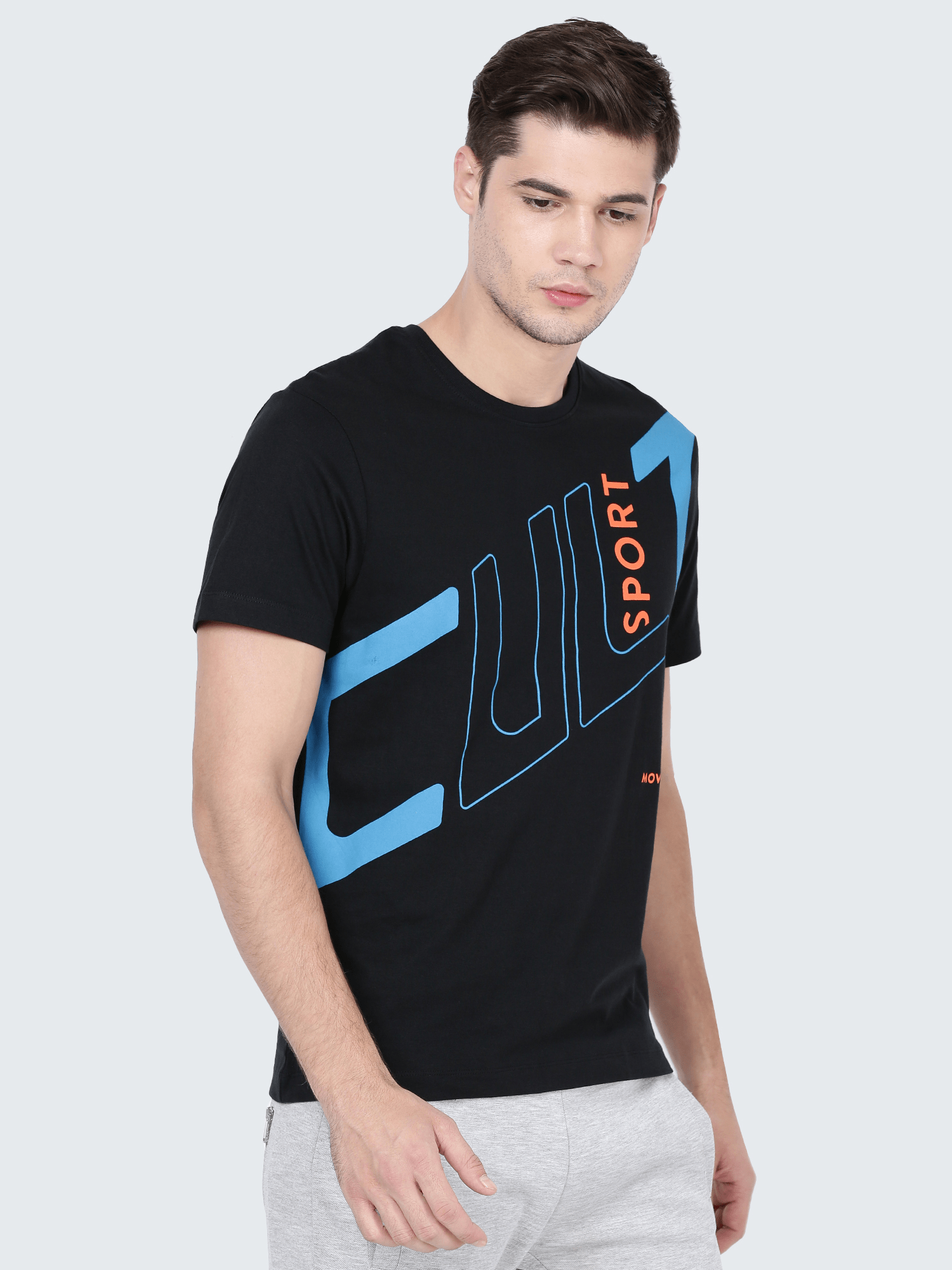 Everydays Link Black Cotton Tee