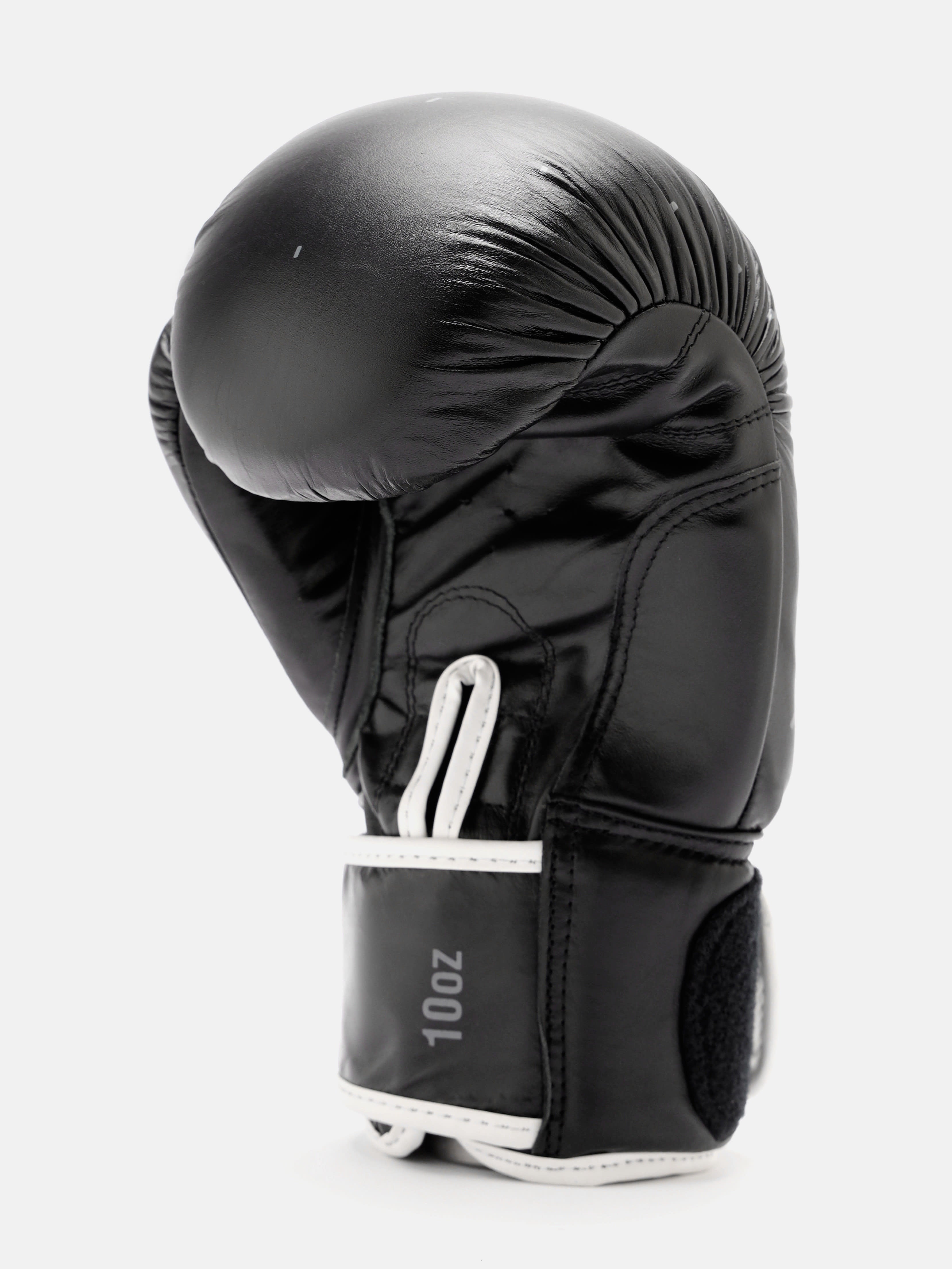 cult Premium Leather Boxing Gloves for Men & Women Foam Padding Thickness 35 mm Punching Bag Gloves for Boxing, Training, Kickboxing, Muay Thai, MMA Boxing Gloves Black & White
