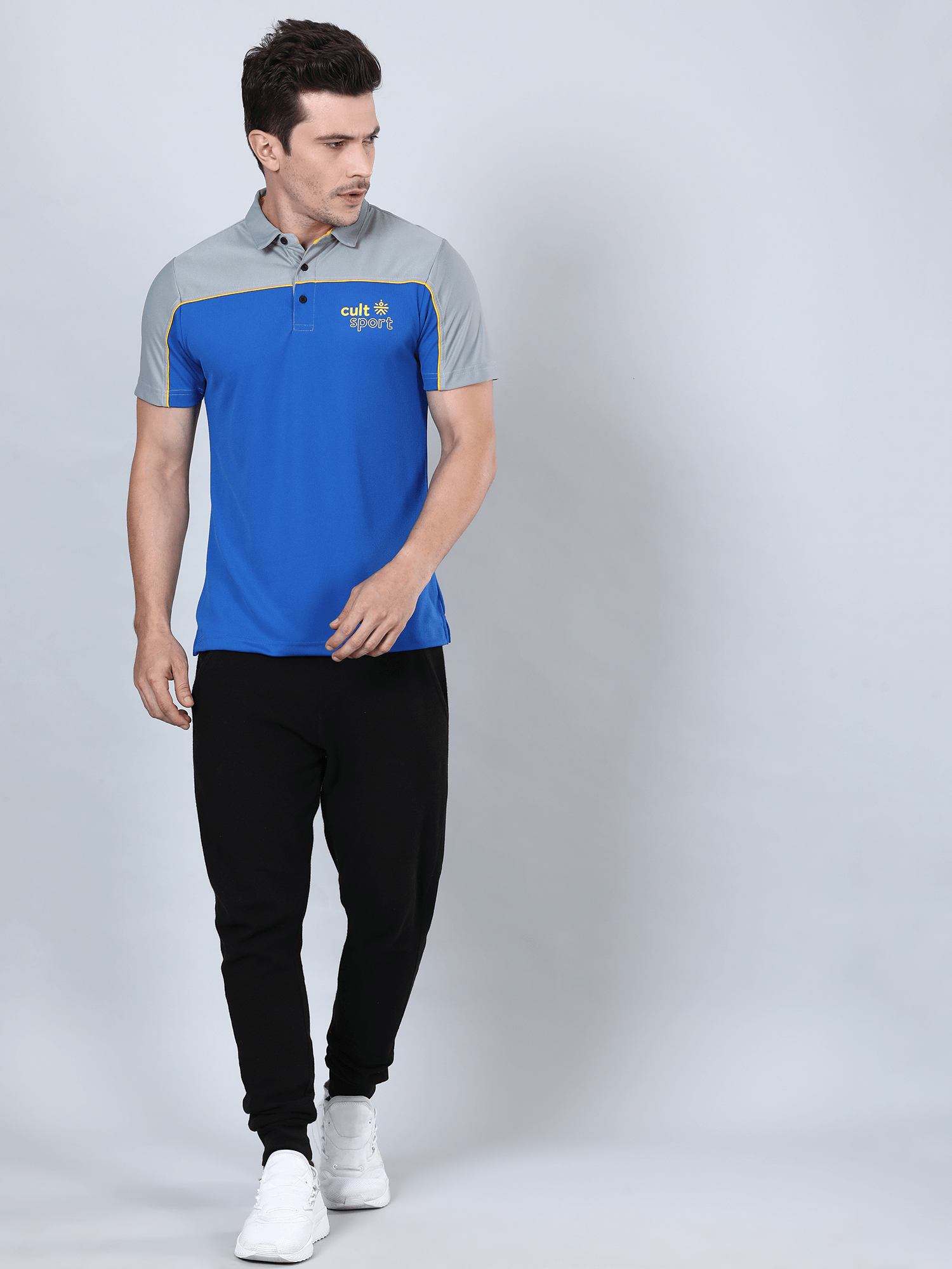 Signature Bi-tone Blue Gym Polo