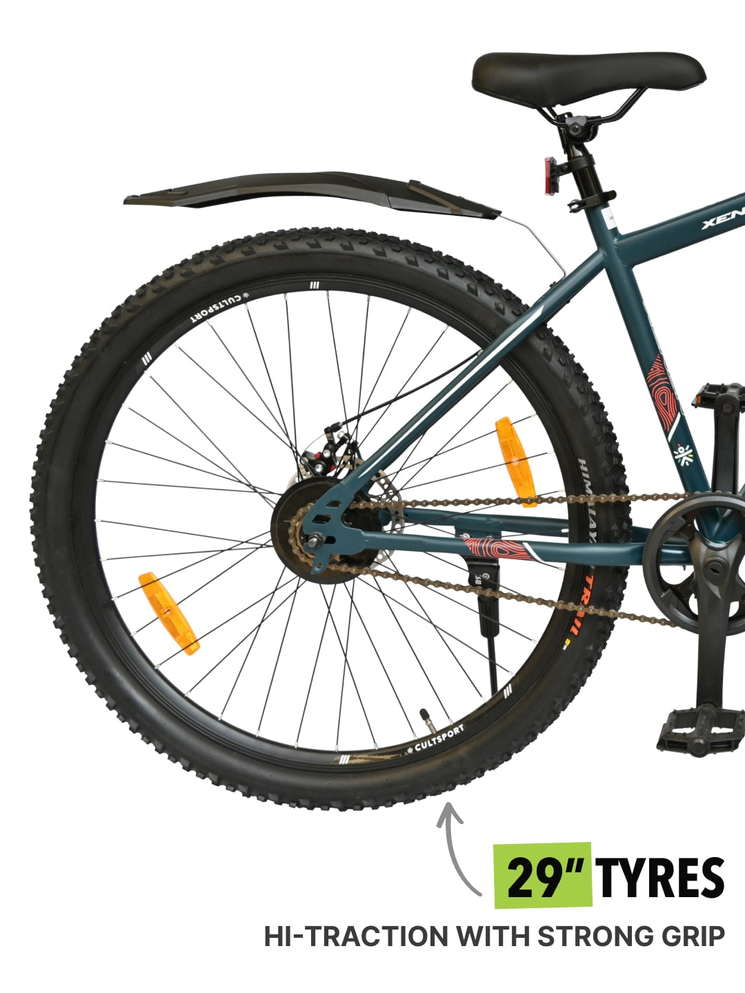 XENON29TBLUE Steel Single Speed 29 inch Mountain Cycle, Front Suspension and Double Wall Rim