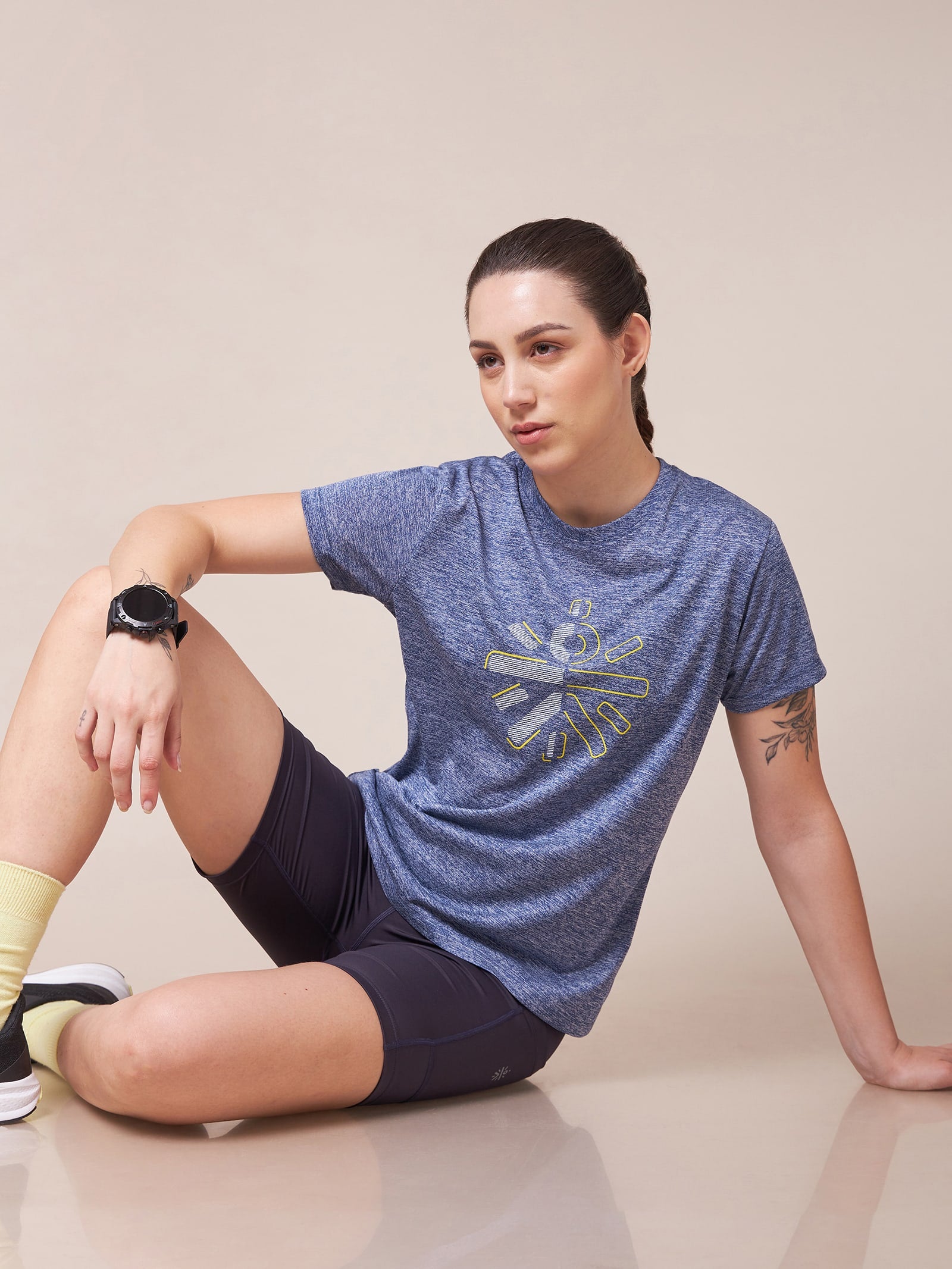 Logo Chest Graphic Workout T-shirt