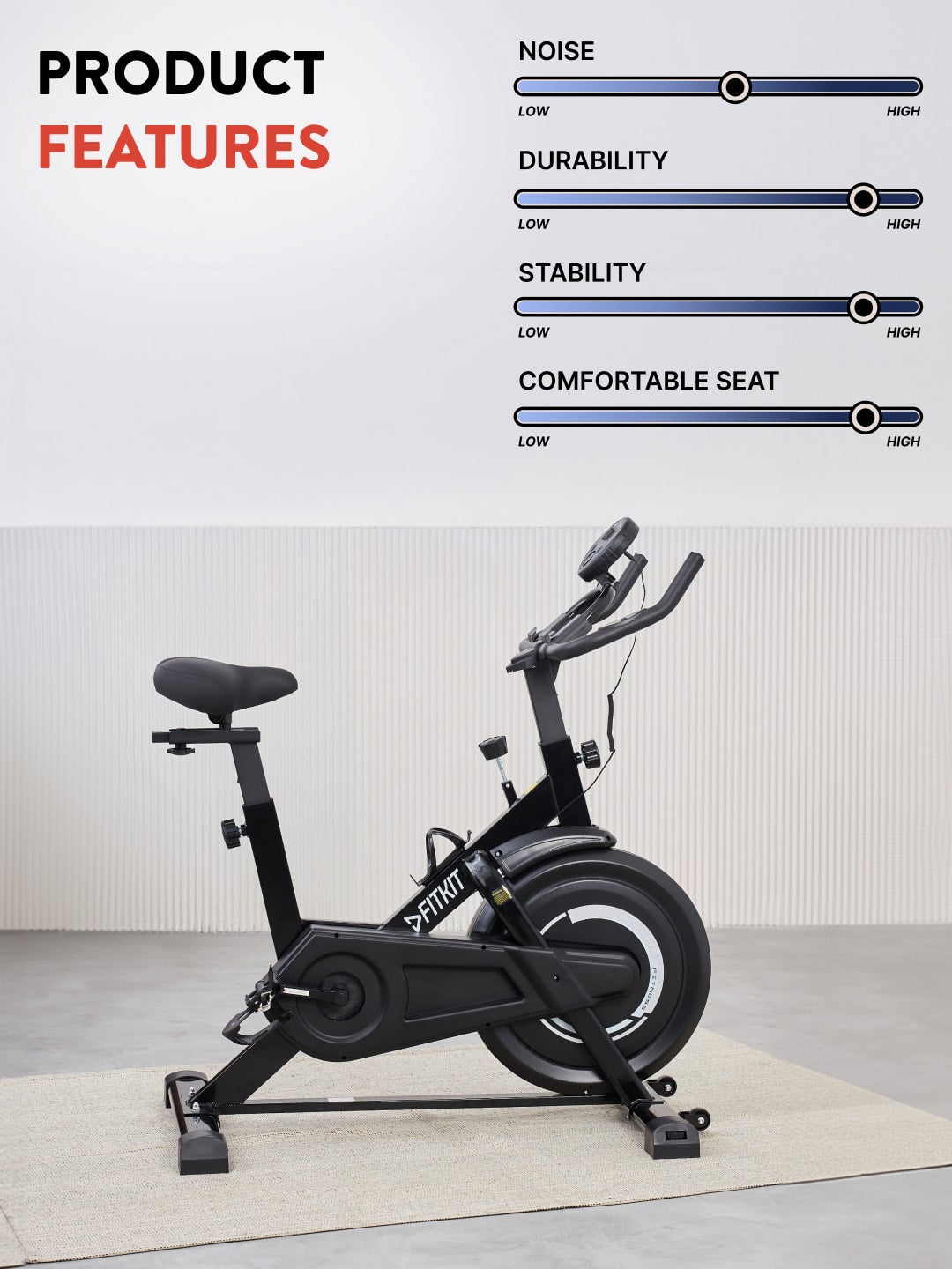 FK6000 | 6kg Flywheel | Max Weight-120kg | Friction Resistance (with 6 months extended warranty)