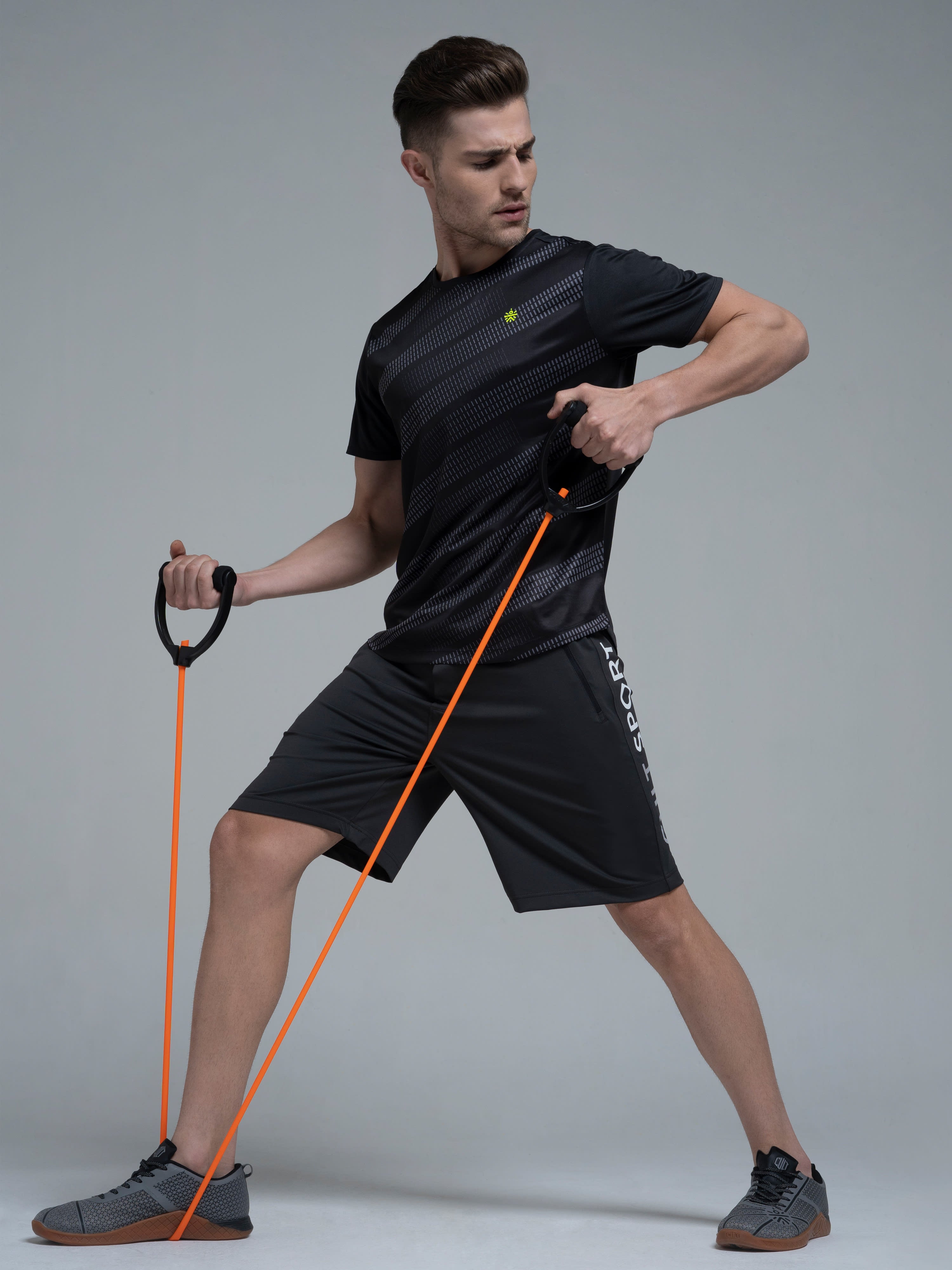 Blakout Signature Grey Running Shorts