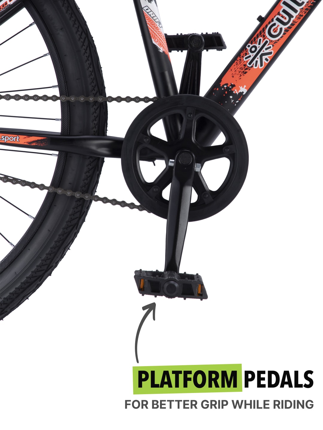 ROKKIBC26Black Steel Single Speed 26 inch Mountain Cycle, with Single Wall Rim and Rigid Fork