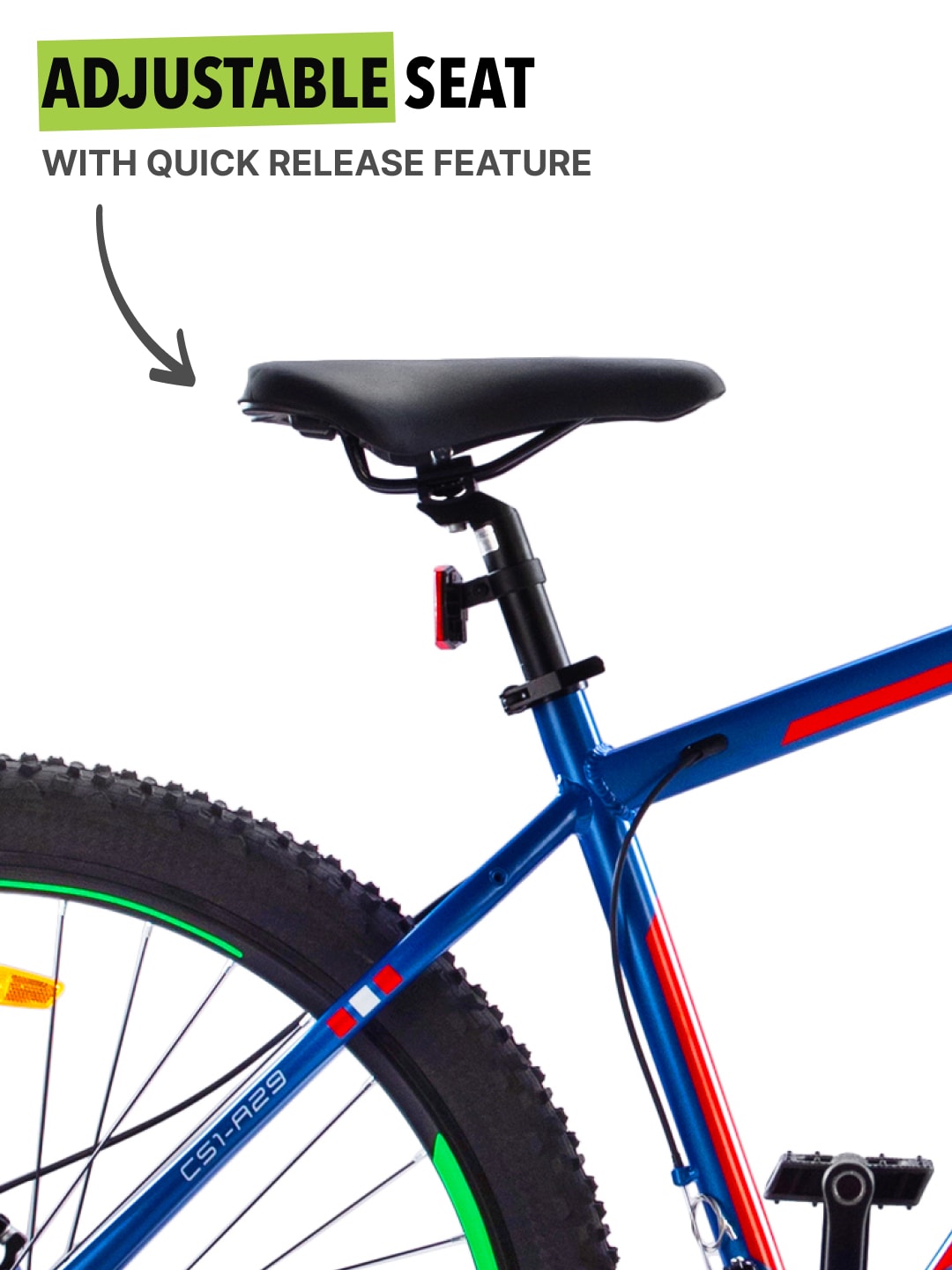 KARA29TBLUE Alloy 21 Speed Shimano Gear 29 inch Mountain Cycle with Dual Disc Brake and Front Suspension