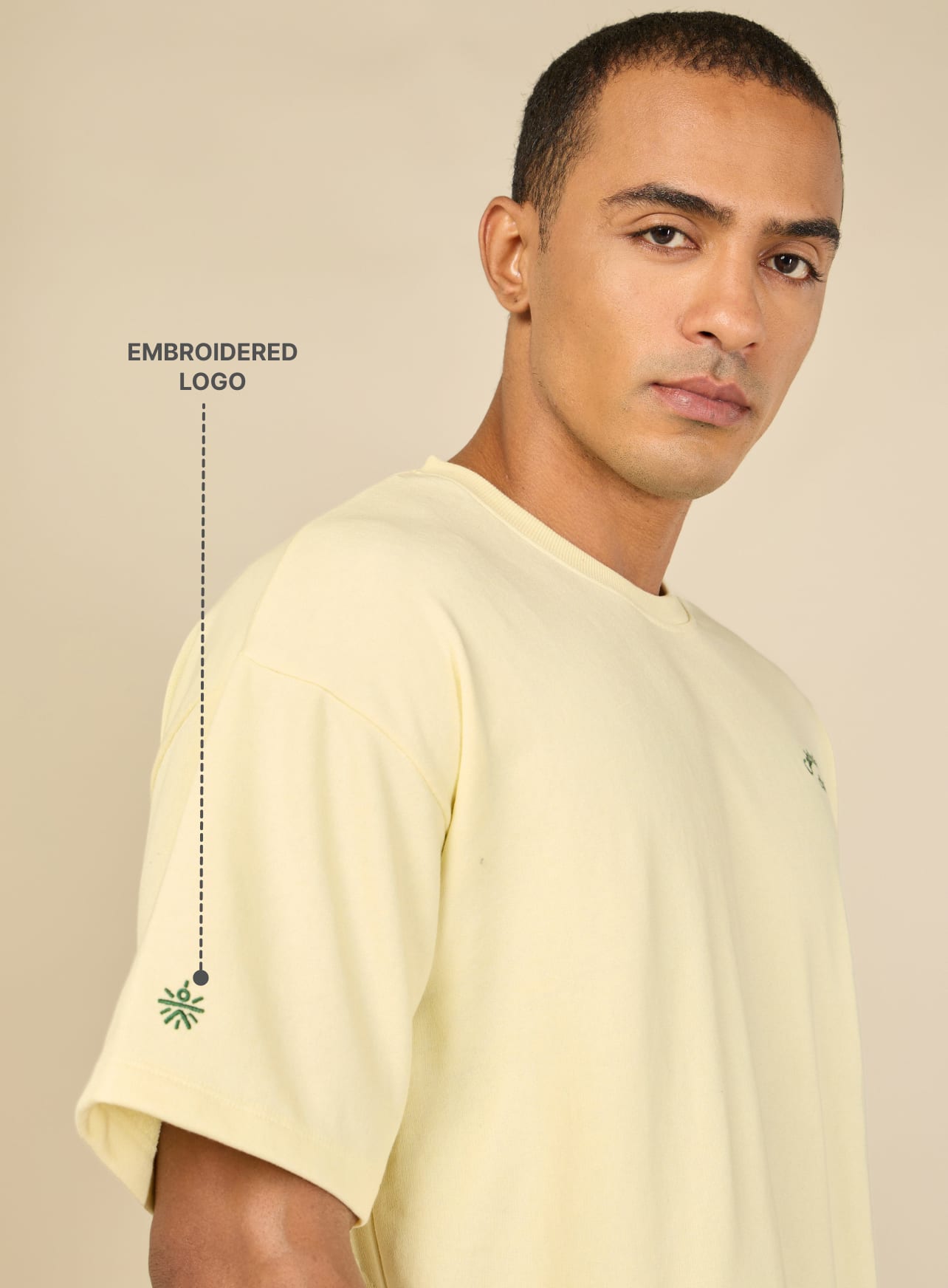 Cult Athletic Club Men Beige T-shirt