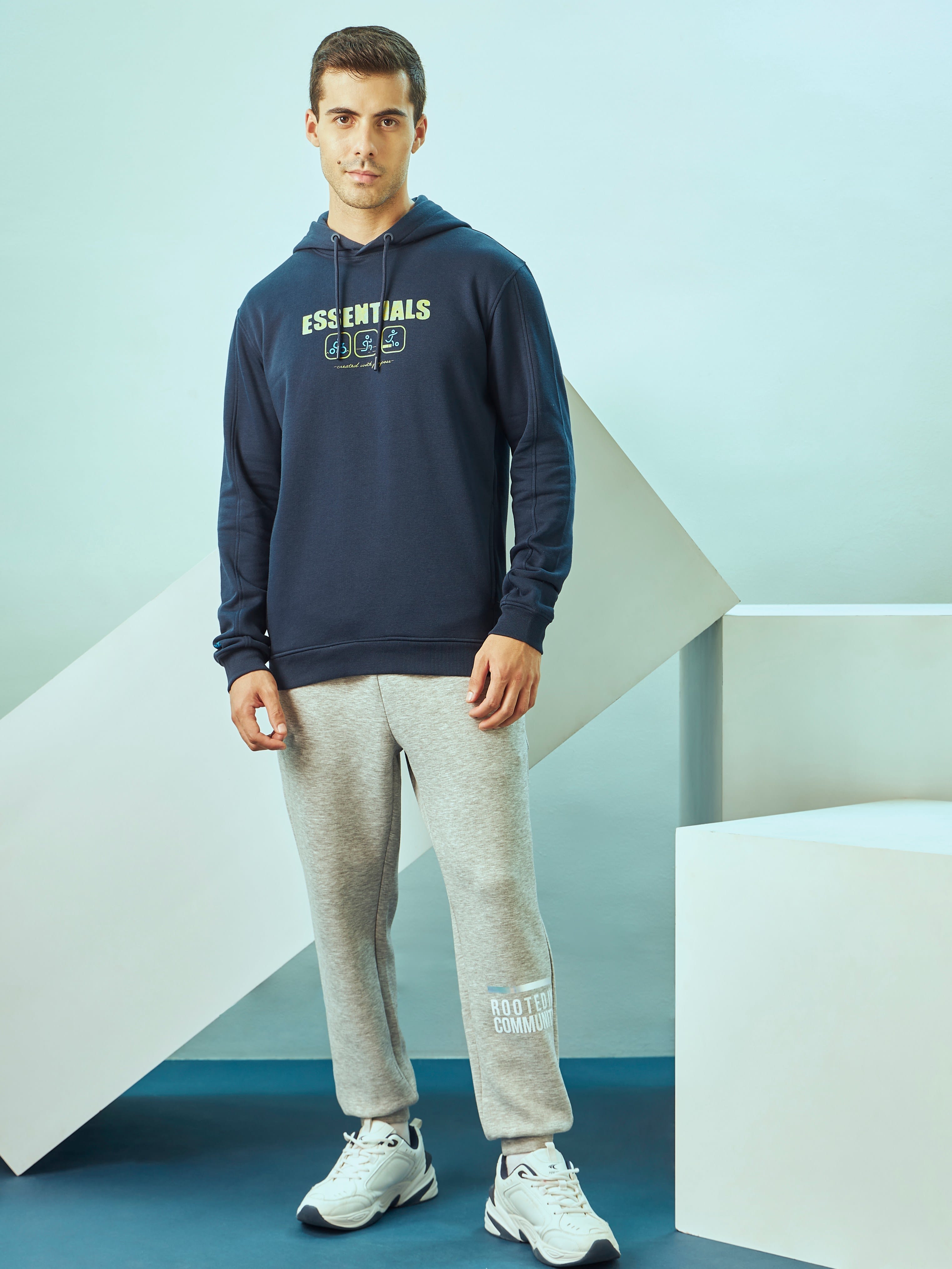 Hooded Sweatshirt with Slit Pockets