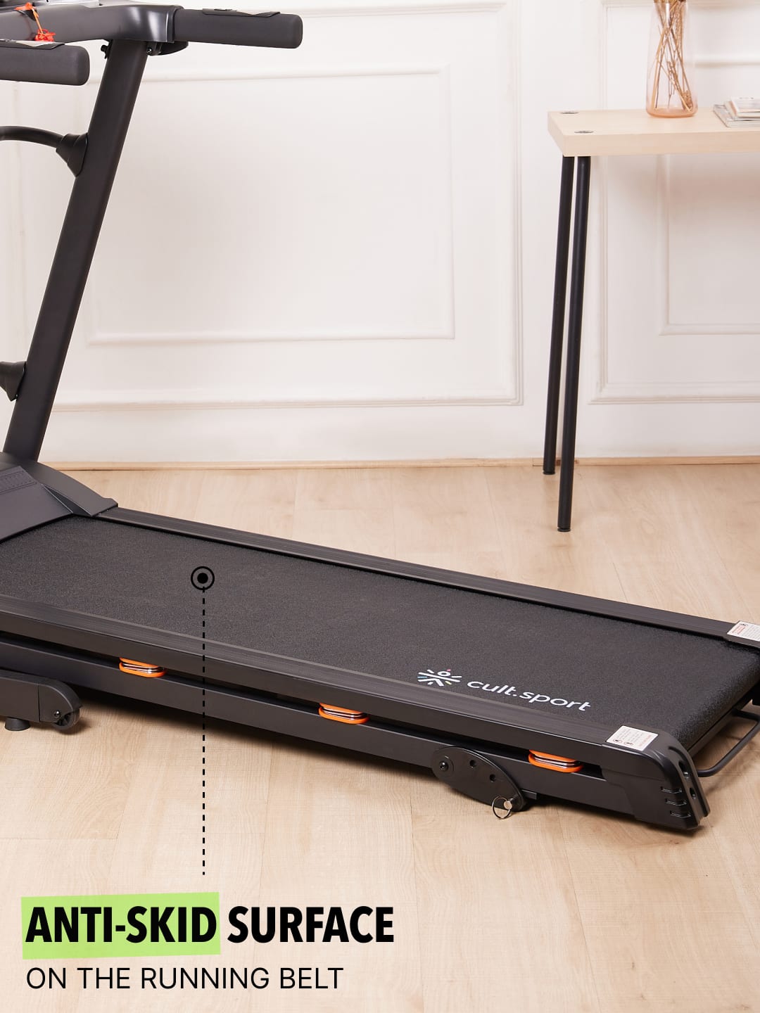 Smartrun Cairo 4 HP Peak Treadmill | 3-level Manual-Incline & Massager | Max Weight-110kg | Max Speed-14.8kmph (with 6 months extended warranty)