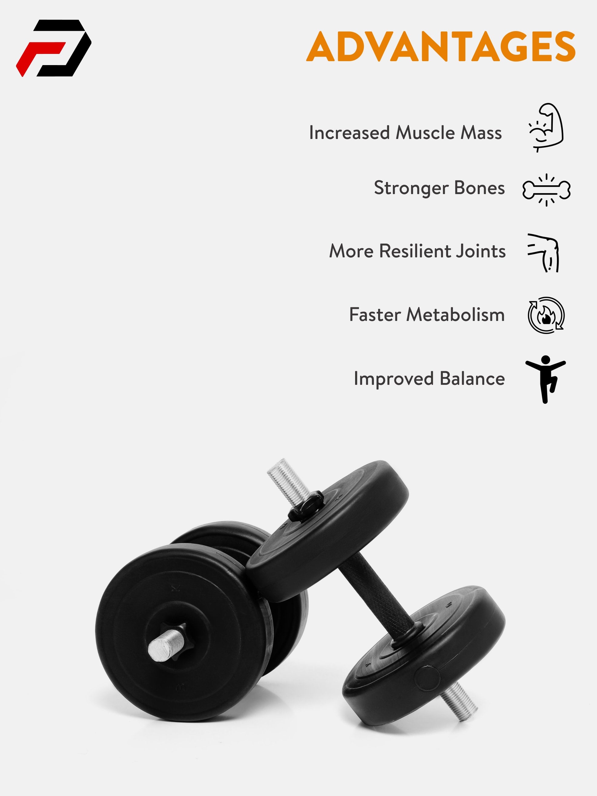 40 kg PVC Curl, Straight Rod Home Gym Combo