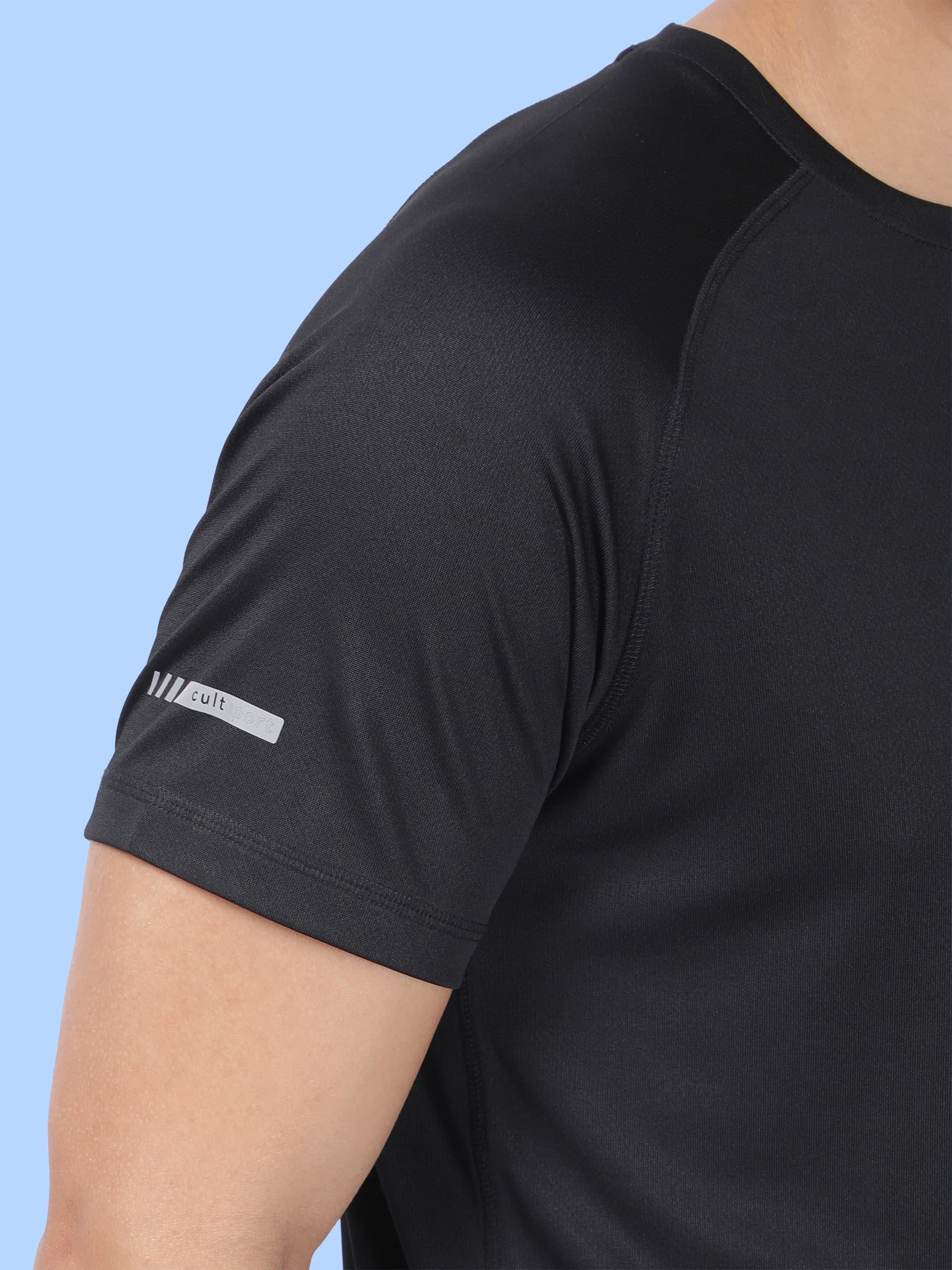 Vital Black Training Slim Tee