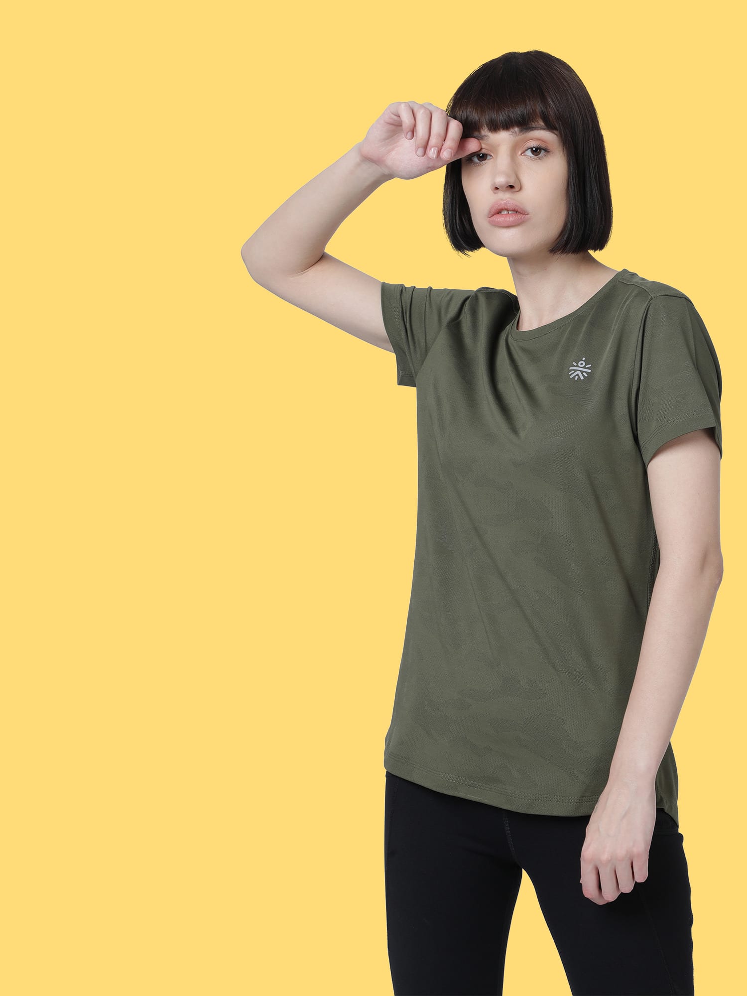 Vital Ace Olive Running Relaxed Tee